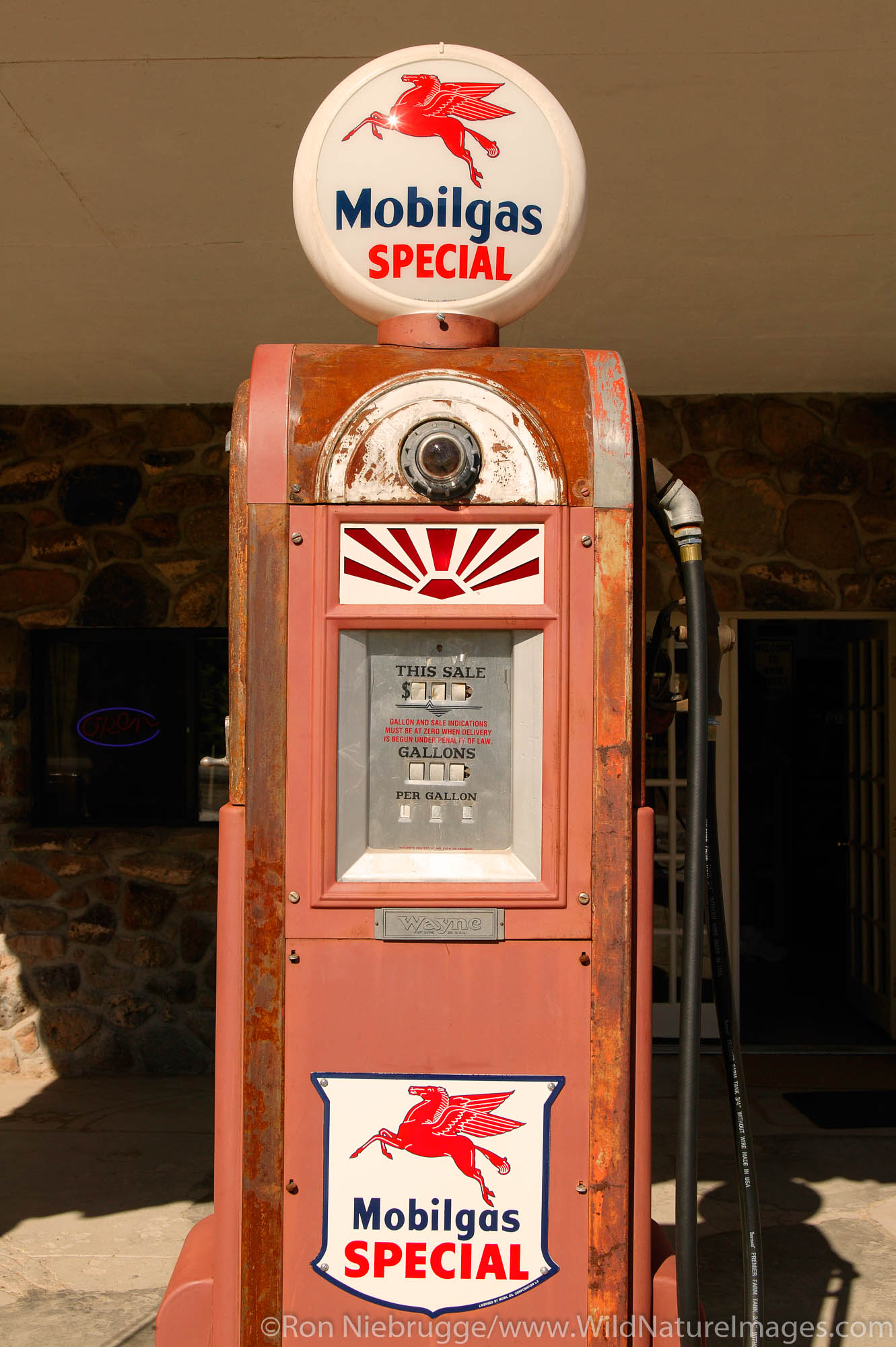 The restored Cool Springs gas station along Route 66, near Kingman, Arizona.