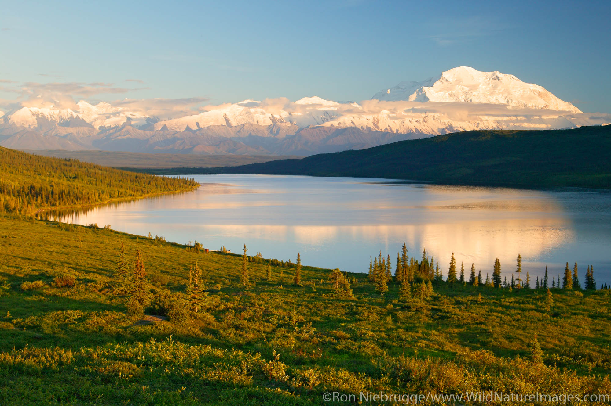 Wonder Lake, Denali National Park, Alaska.