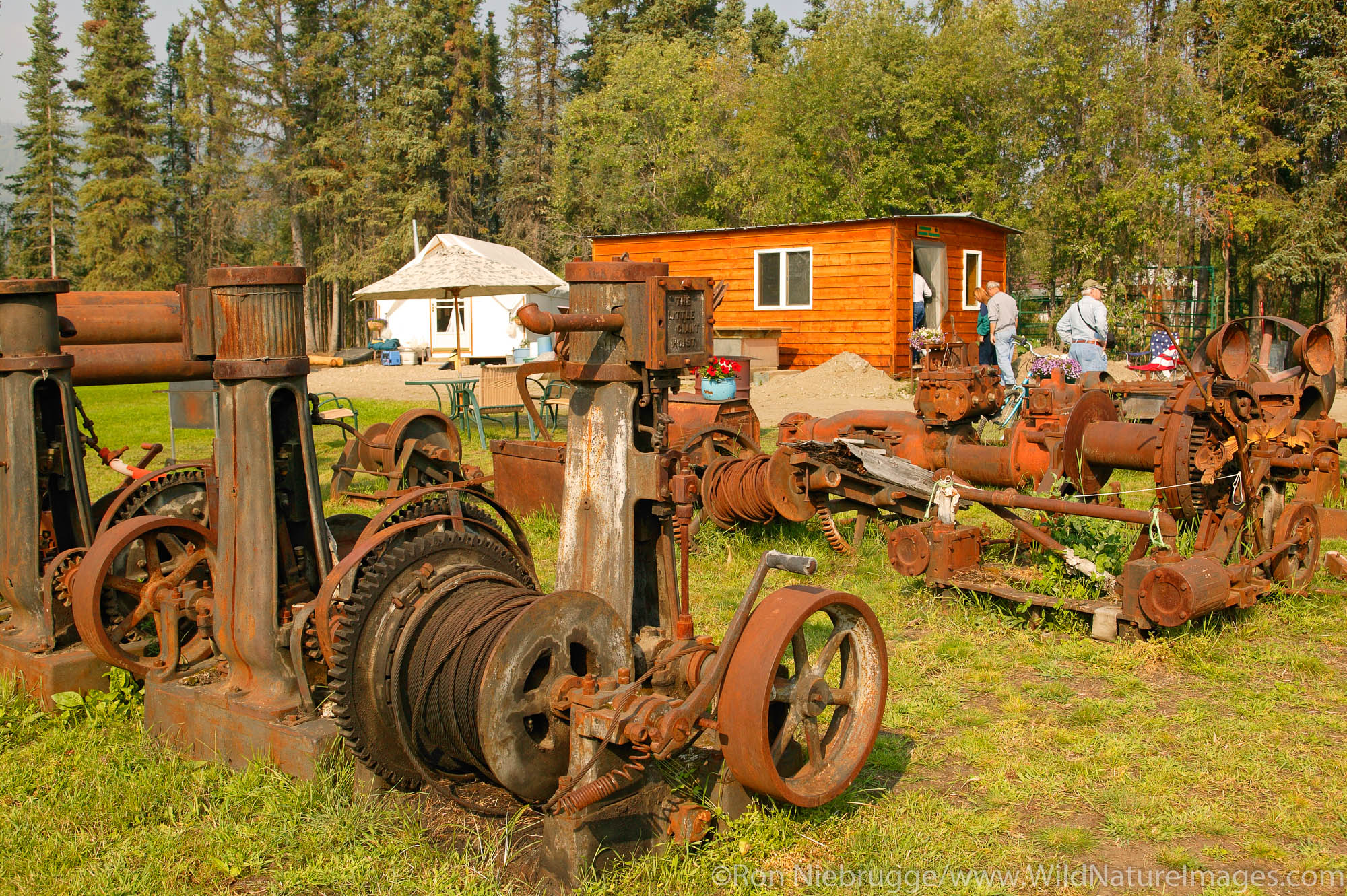 The old gold mining town of Wiseman in the Brooks Range, along the Dalton Highway, Alaska.