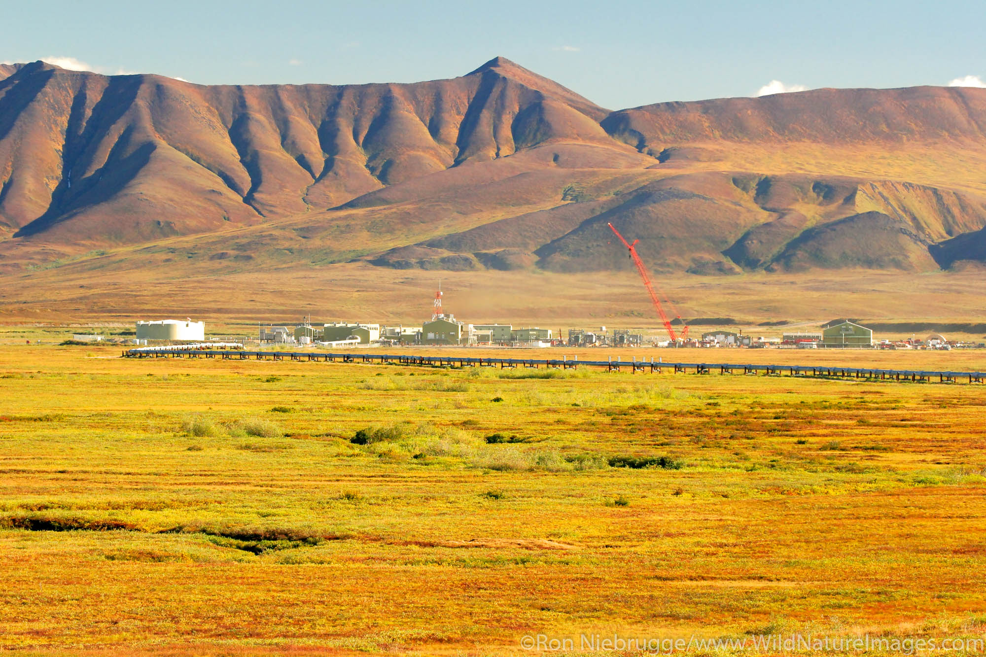 Pump station 3 on the Alaska Pipeline, Dalton Highway, Alaska.