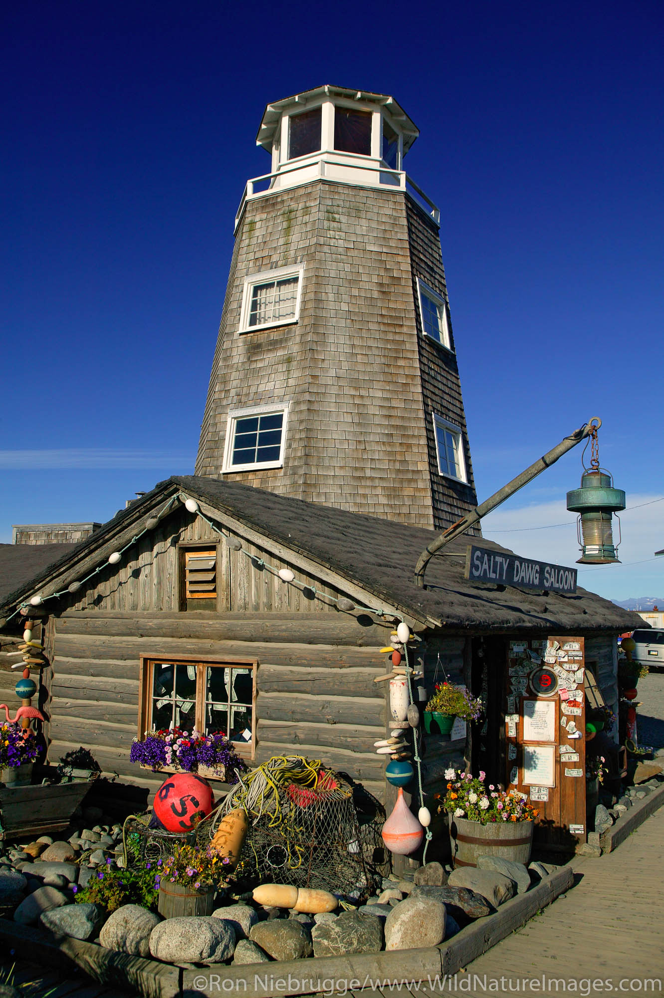 The famous Salty Dog Bar, Homer, Alaska.