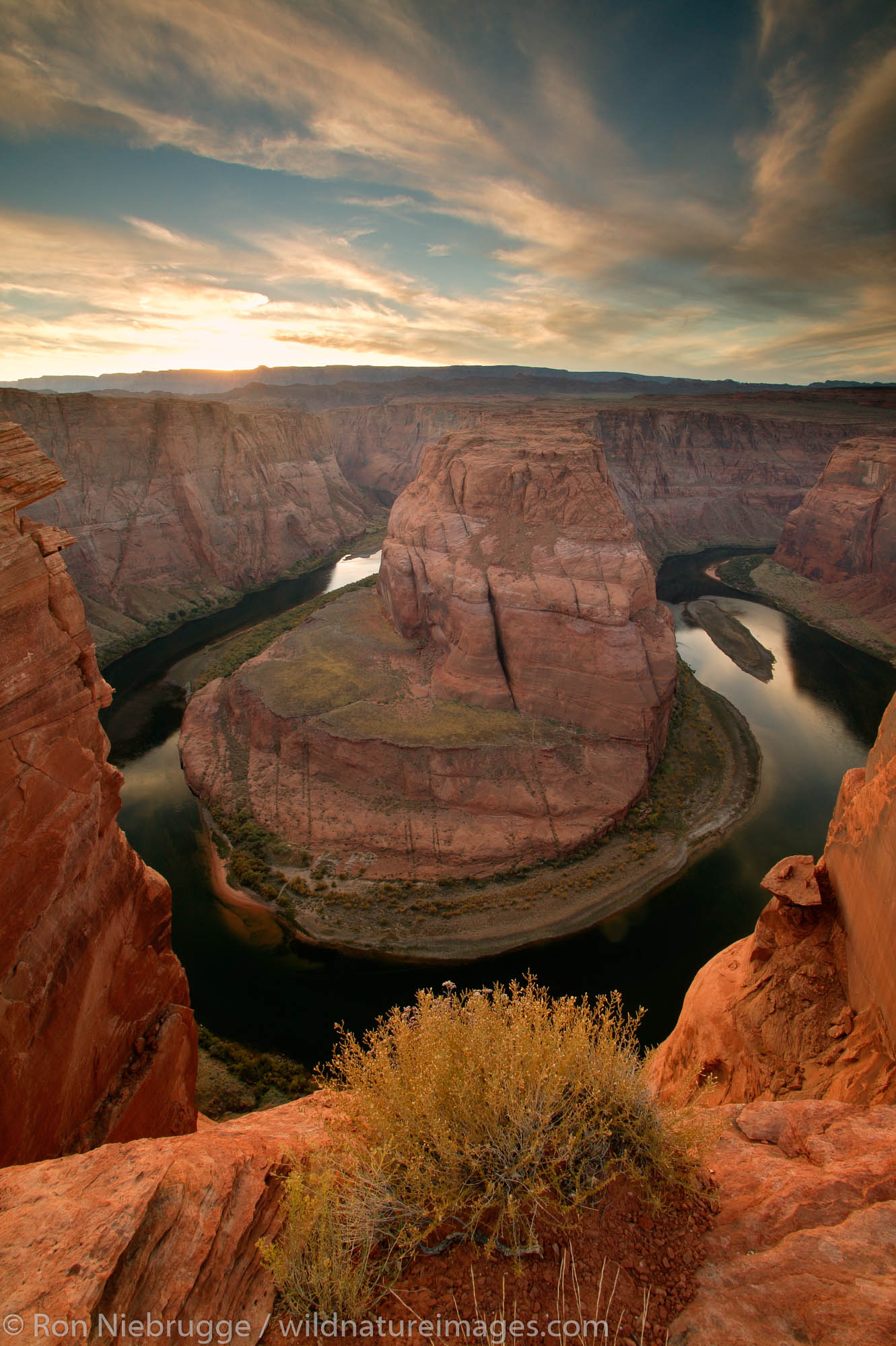 The Colorado River at Horseshoe Bend, near Page, Arizona.