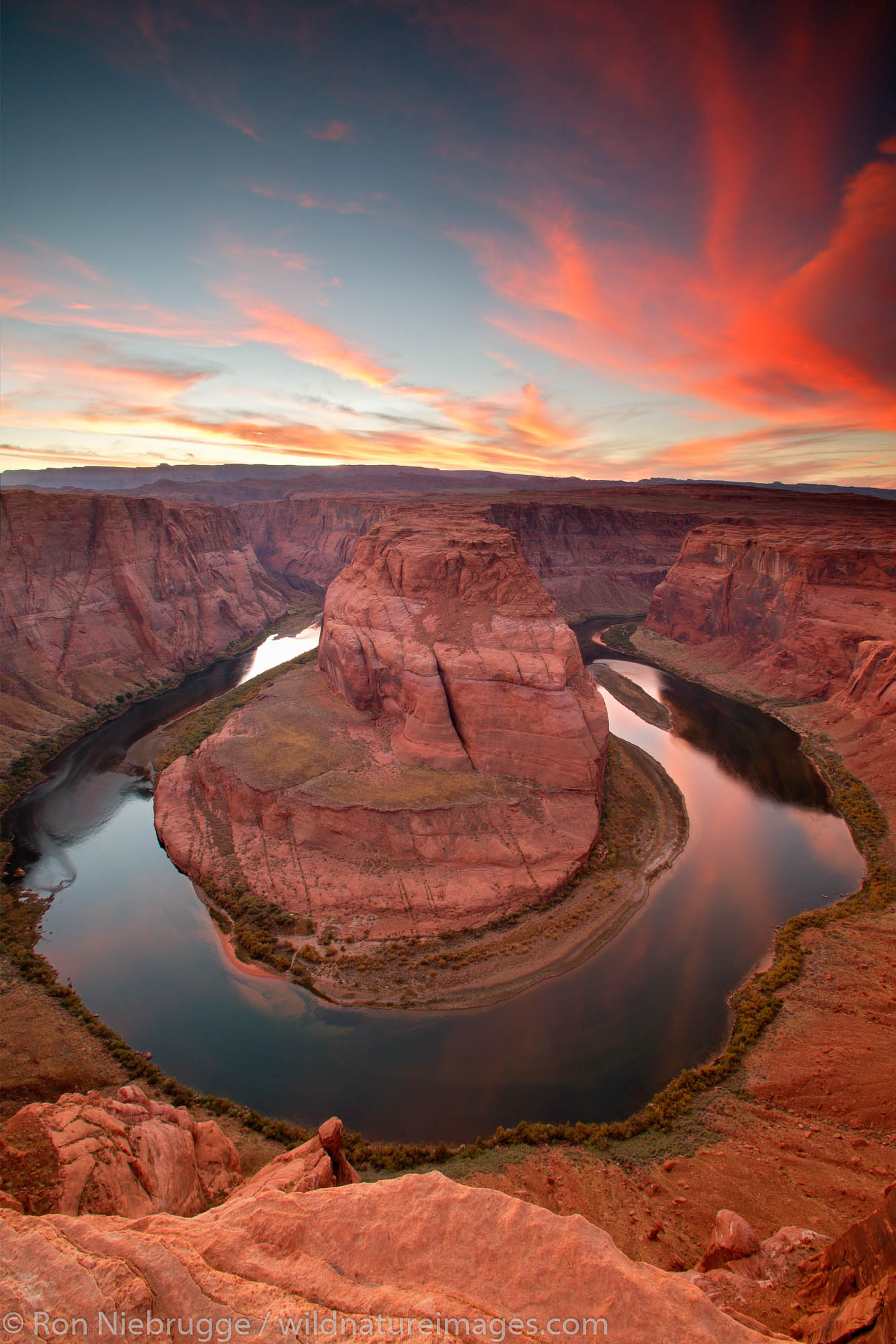 The Colorado River at Horseshoe Bend, near Page, Arizona.