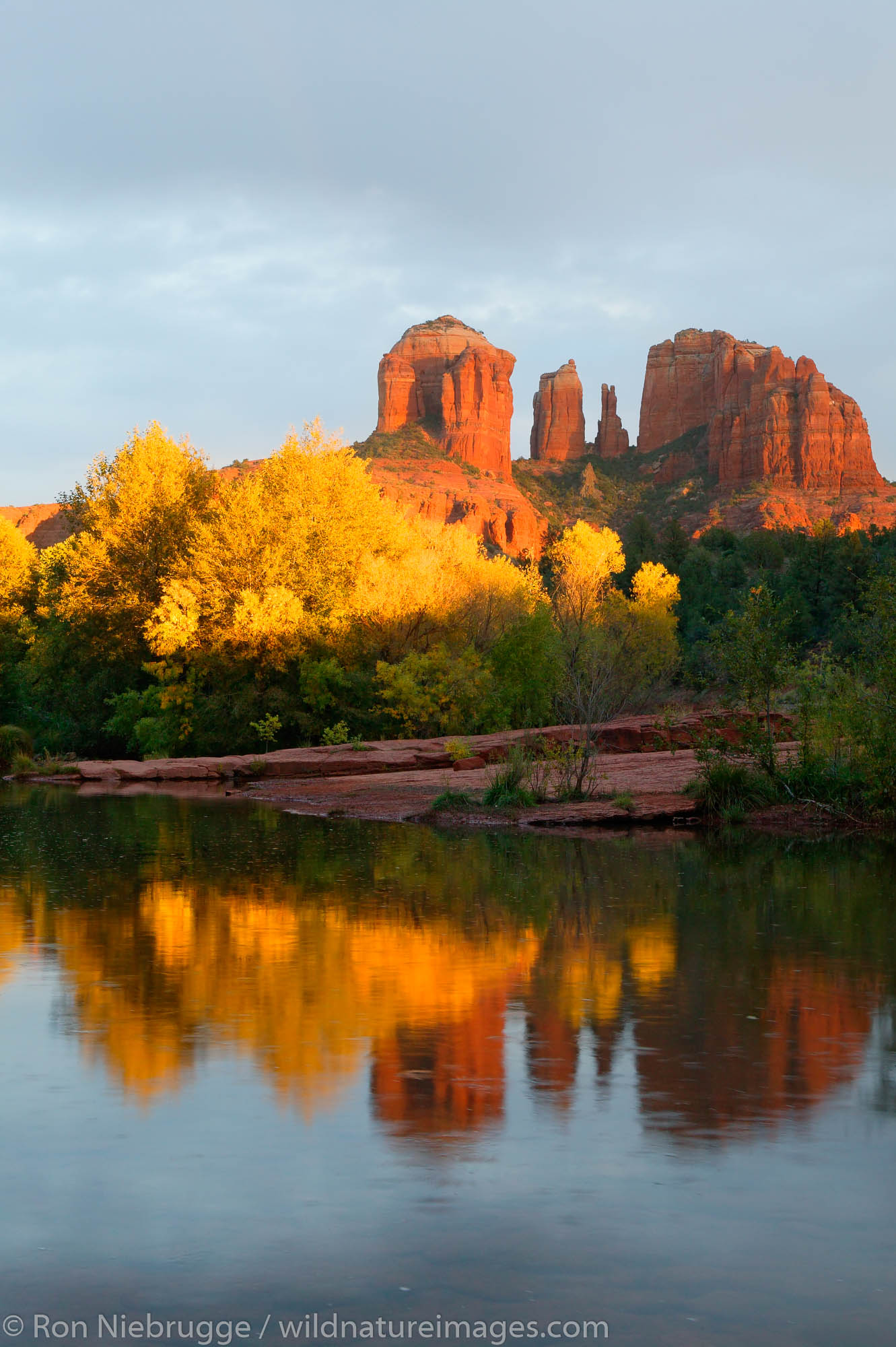 Cathedral Rock and Oak Creek, Sedona, Arizona.