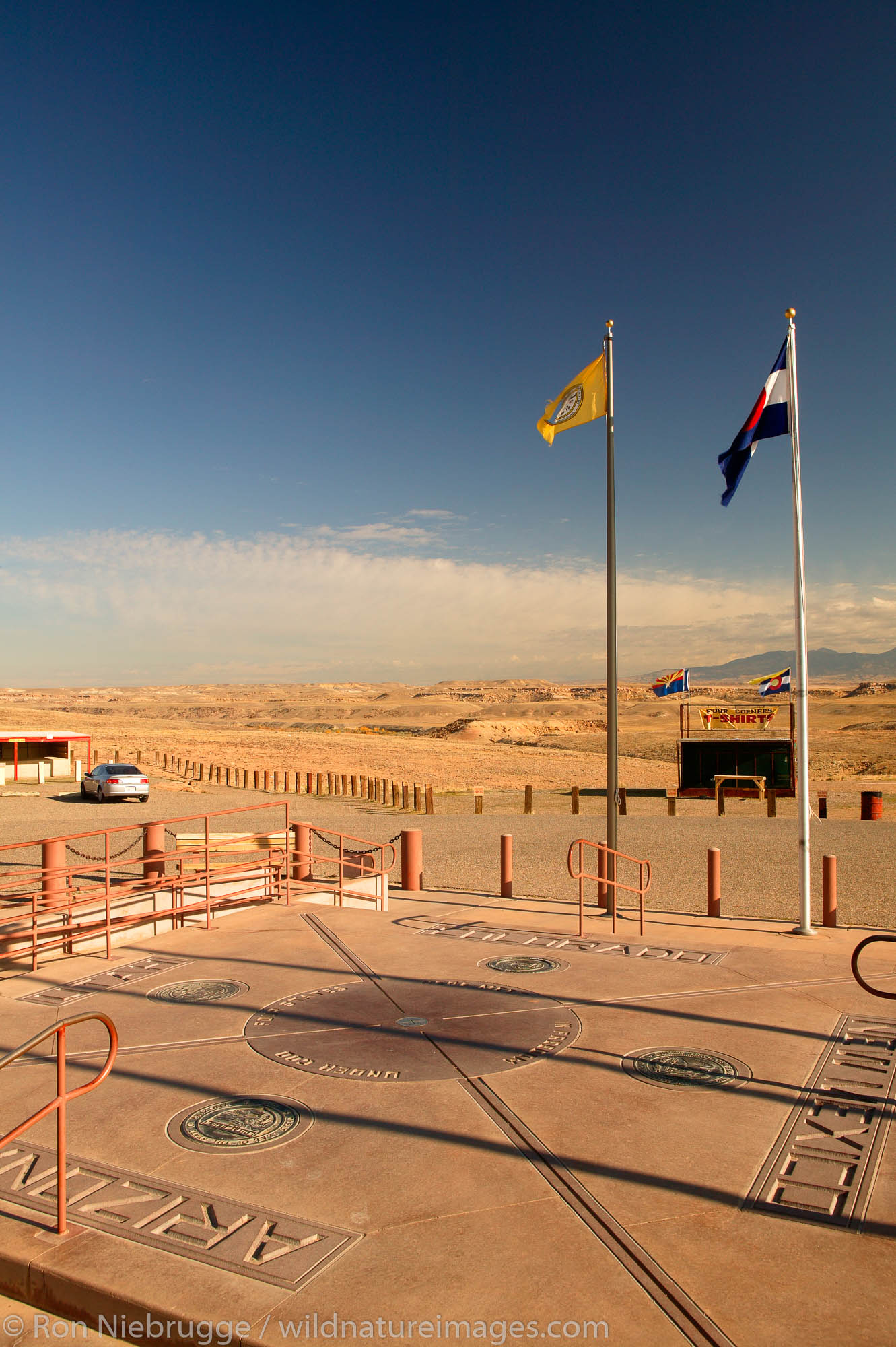 Four Corners, the point where Colorado, Arizona, New Mexico and Utah state lines all meet.