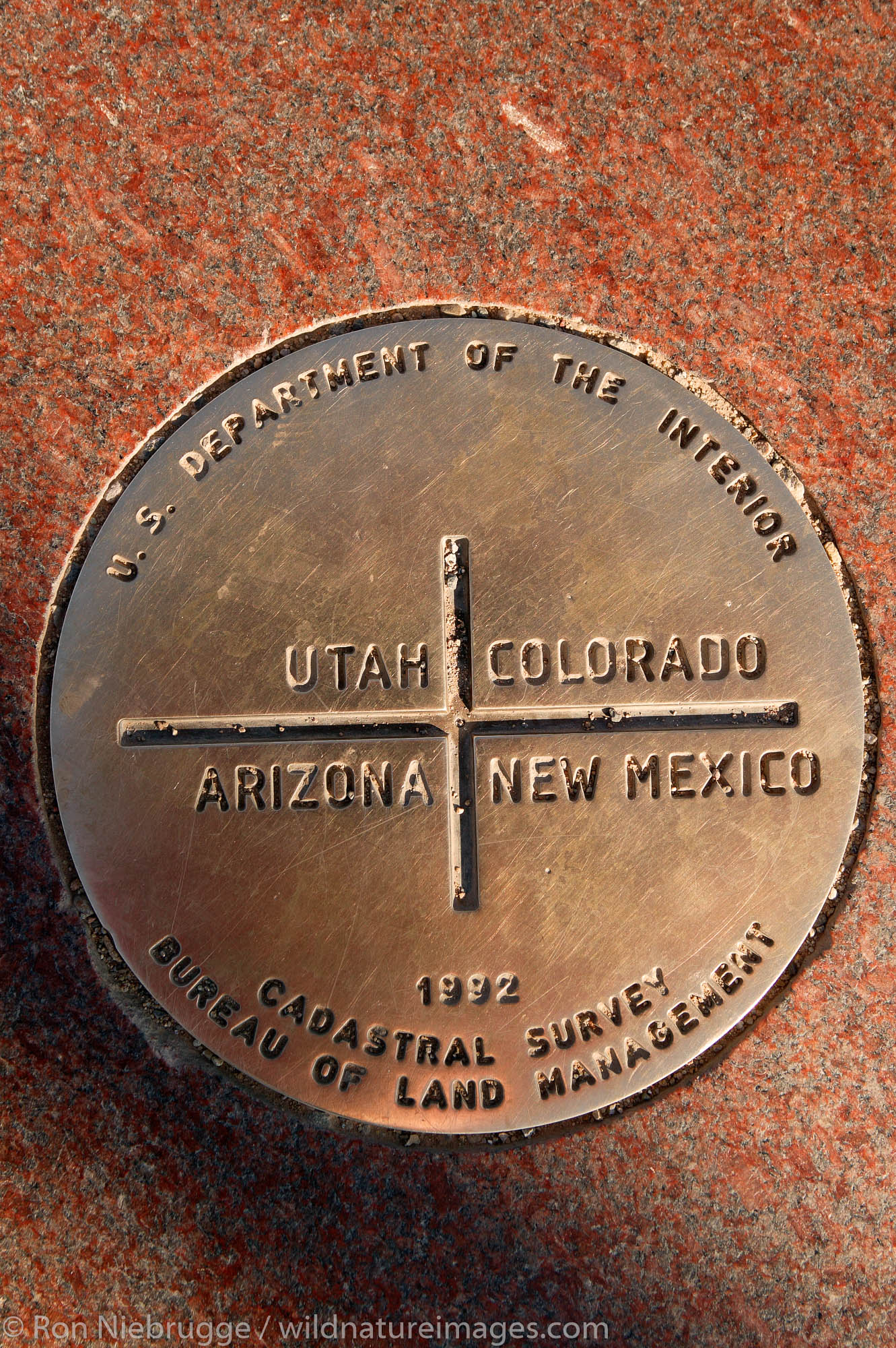 Four Corners, the point where Colorado, Arizona, New Mexico and Utah state lines all meet.