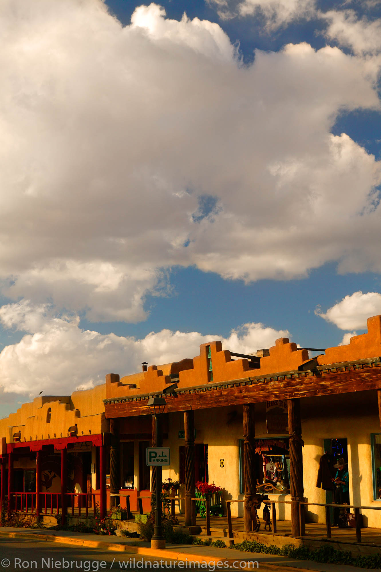 A street in Taos, New Mexico.