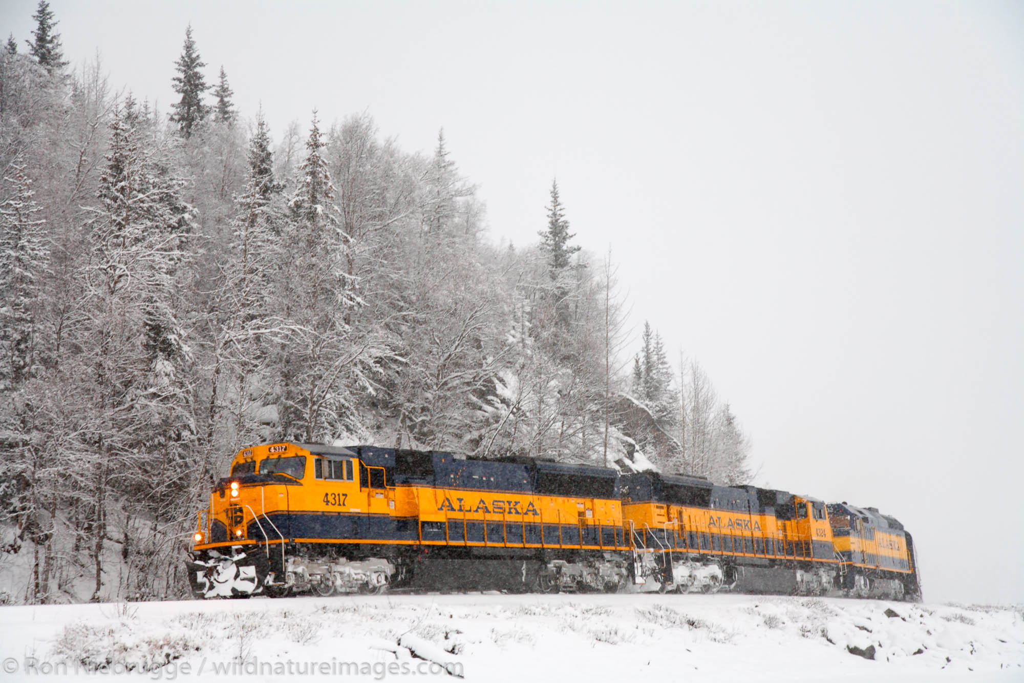 Holiday Train, Alaska Railroad, Seward, Alaska.