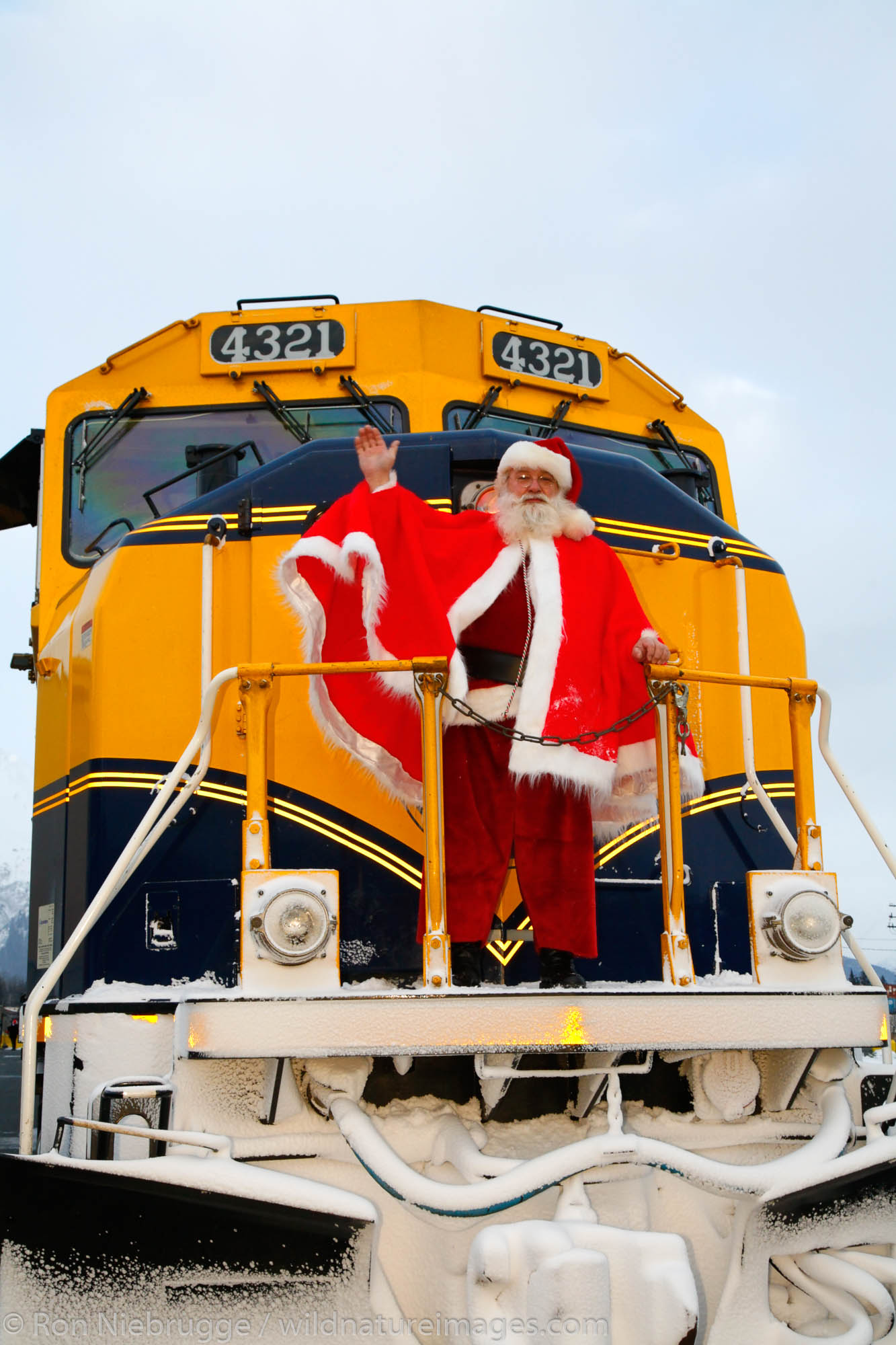 Holiday Train, Alaska Railroad, Seward, Alaska.