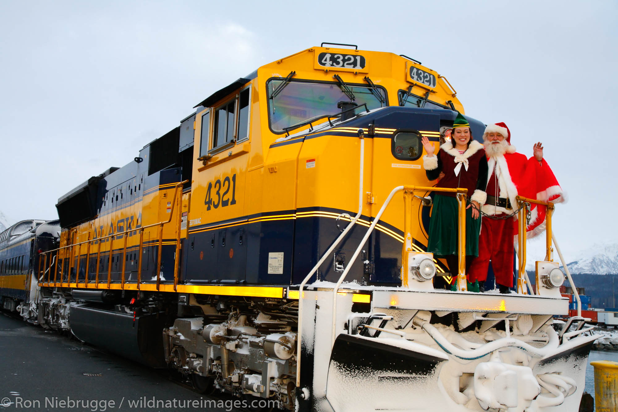 Holiday Train, Alaska Railroad, Seward, Alaska.