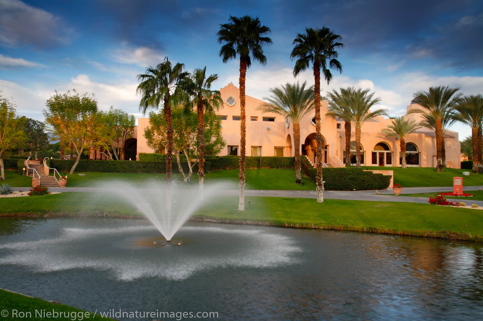 The golf course at the Westin Mission Hills Resort and Spa in Rancho Mirage near Palm Springs, California.
