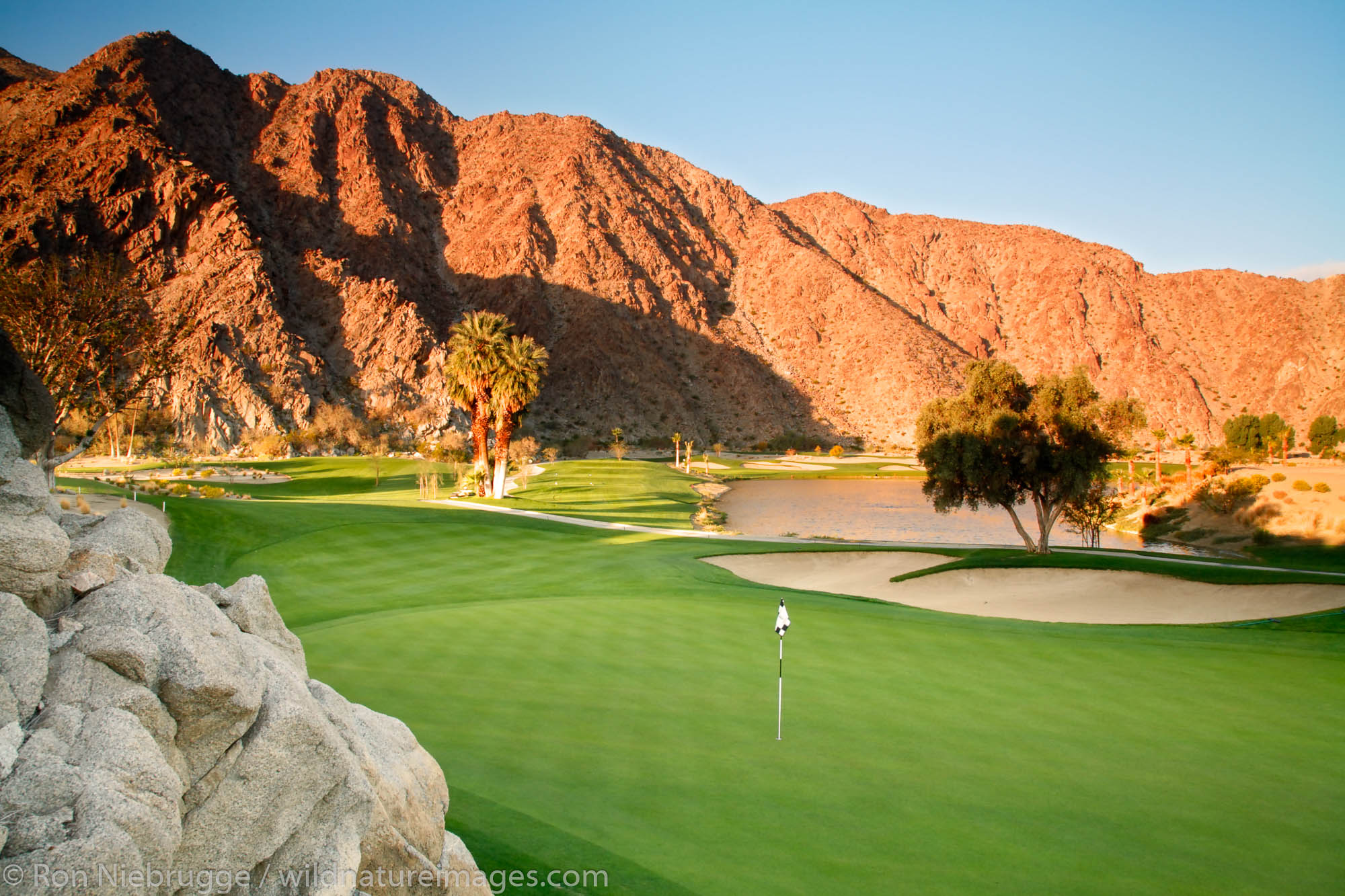 Silver Rock Resort and golf course in La Quinta near Palm Springs, California.