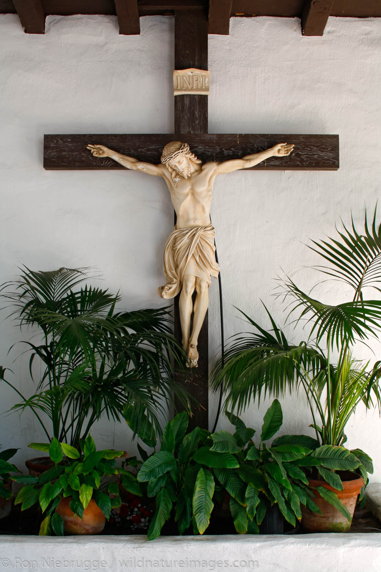 The Crucifix in the Mission Basilica San Diego de Alcala, San Diego, California.