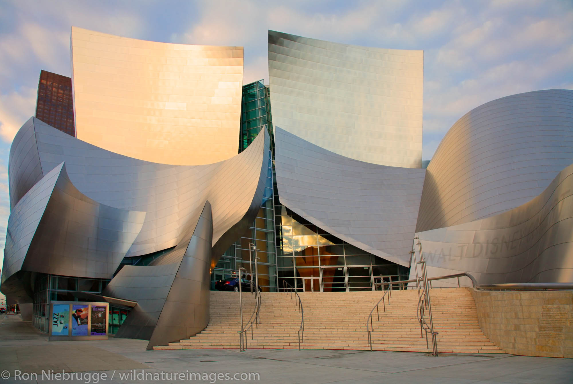 Walt Disney Concert Hall in downtown Los Angeles, California.