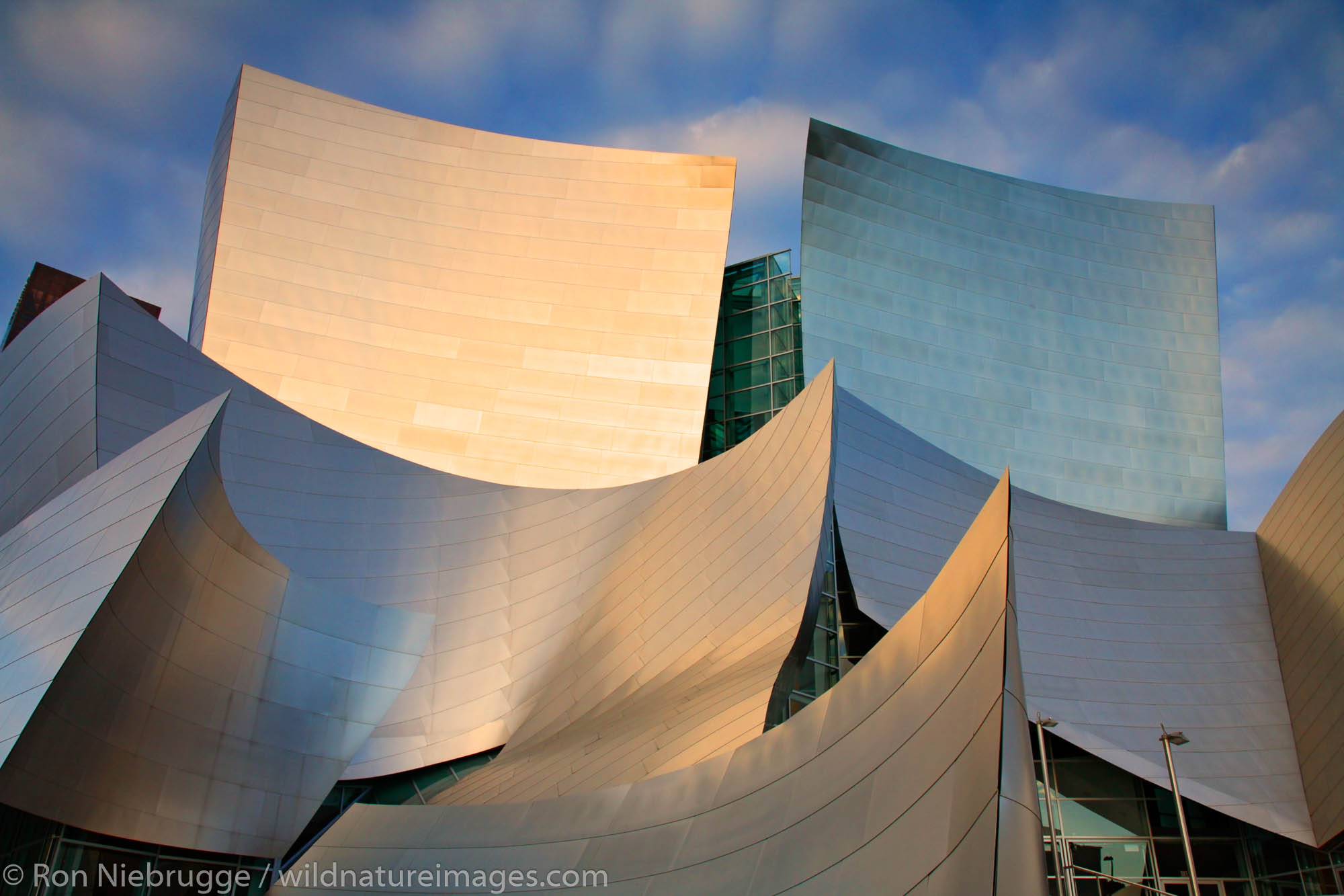 Walt Disney Concert Hall in downtown Los Angeles, California.