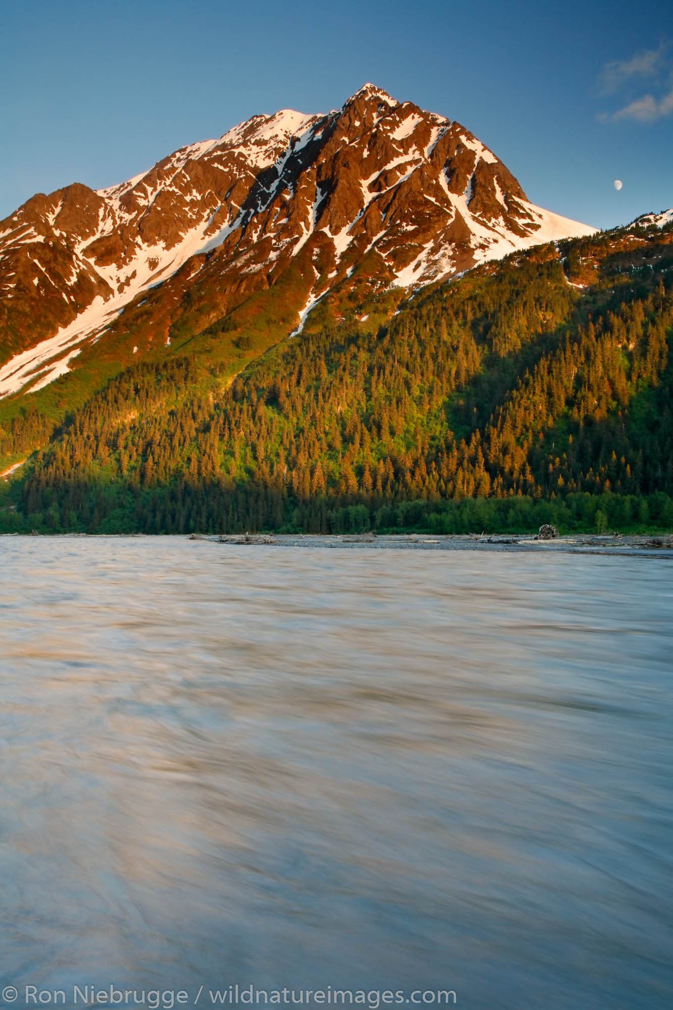 Mt. Benson and Resurrection River, Kenai Peninsula, Chugach National Forest, Alaska.