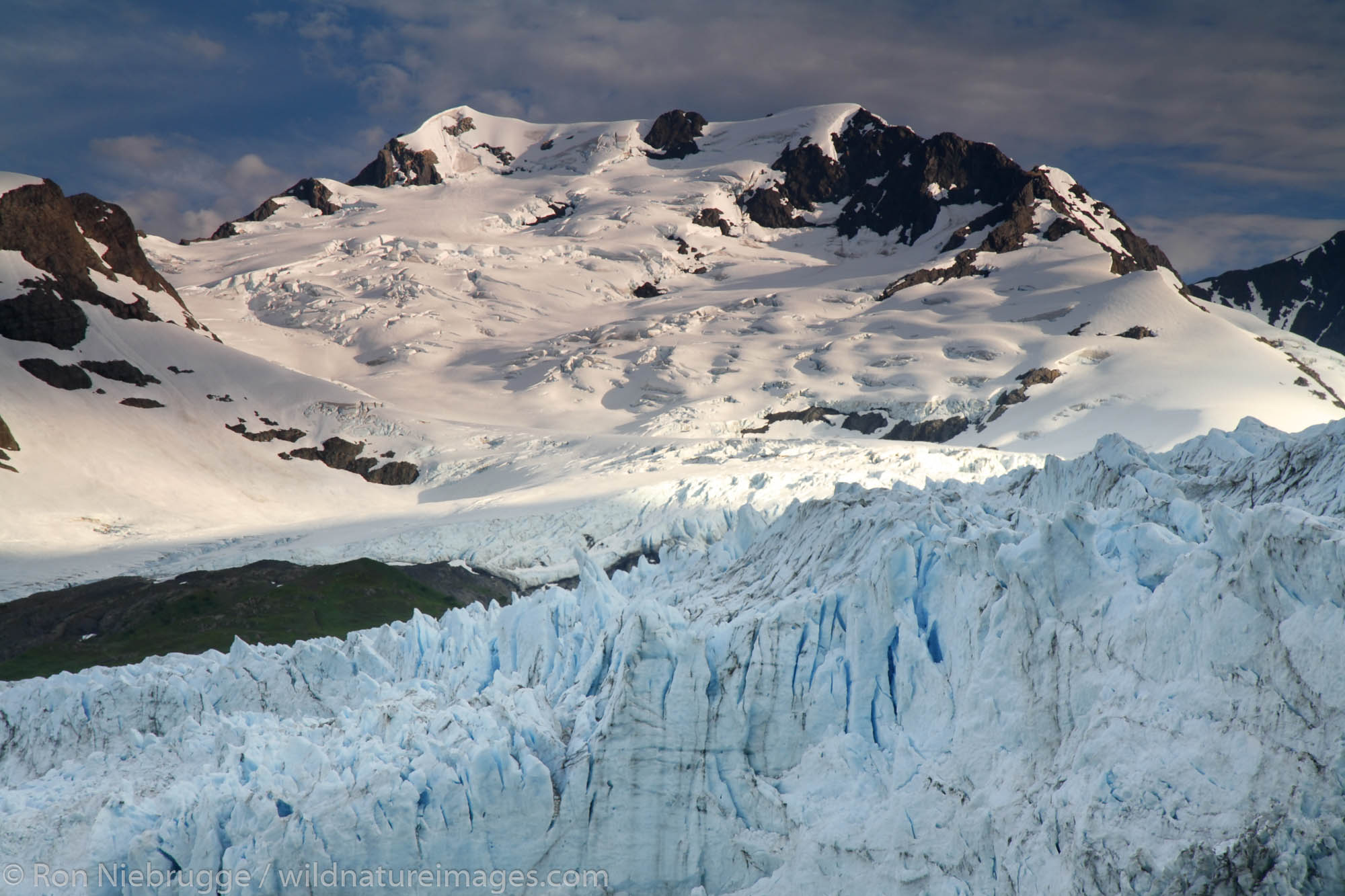 Harriman Glacier Harriman Fiord Prince William Sound Chugach National Forest Alaska.