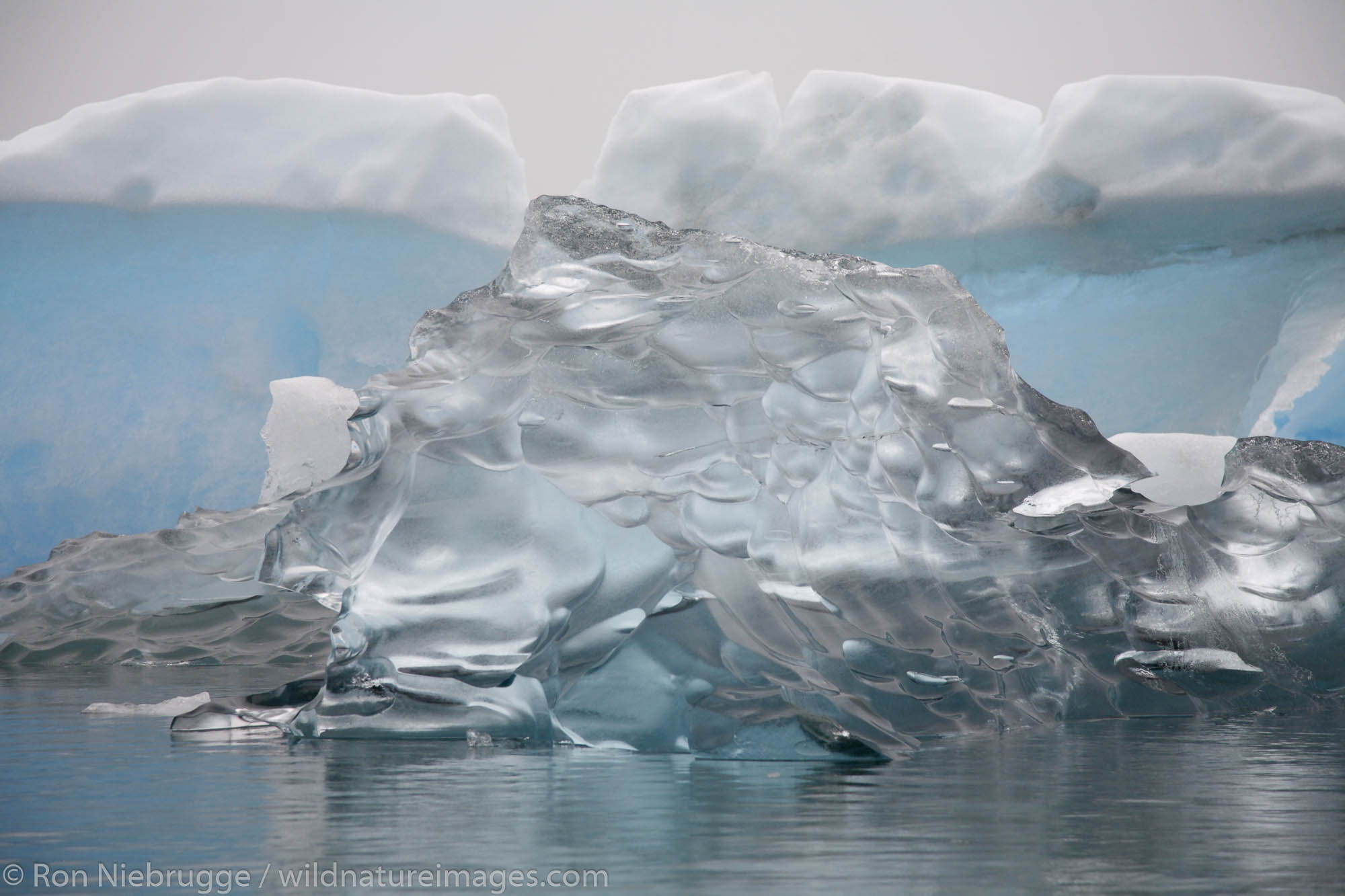 Icebergs in Columbia Bay, Prince William Sound, Chugach National Forest, Alaska.