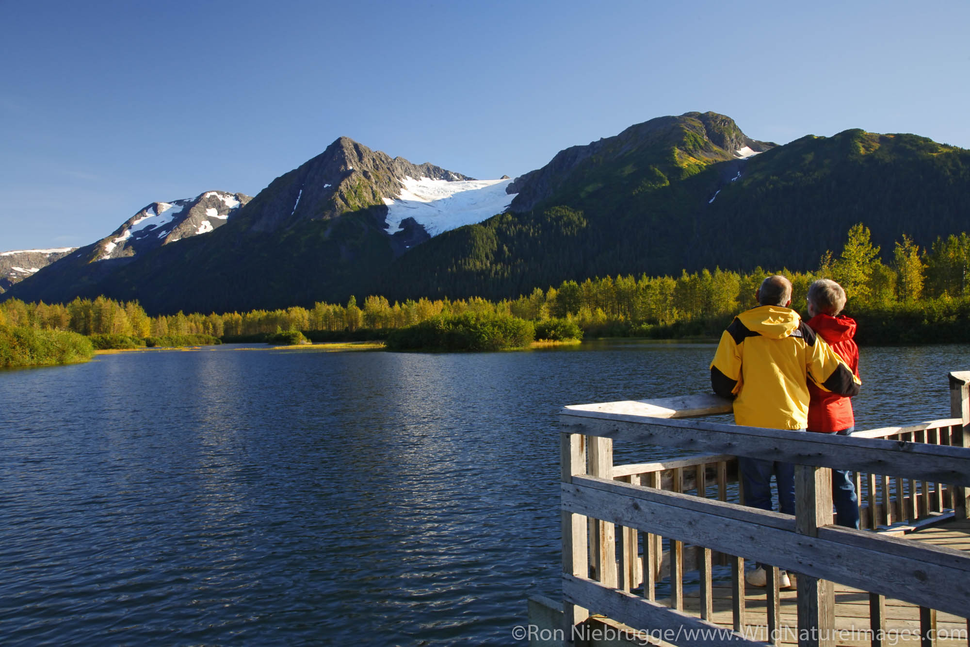 Recreating in the Portage Valley Moose Flats area, Chugach National Forest, Alaska.