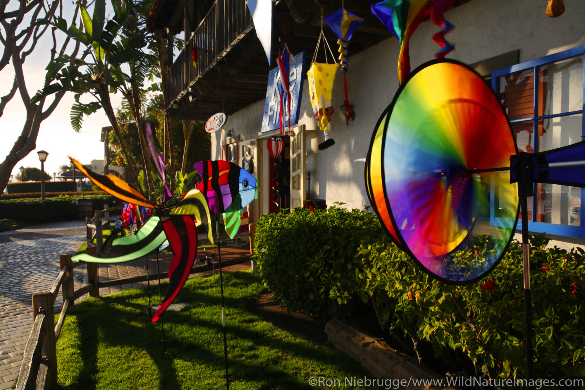 A kite store in Seaport Village, San Diego, California.