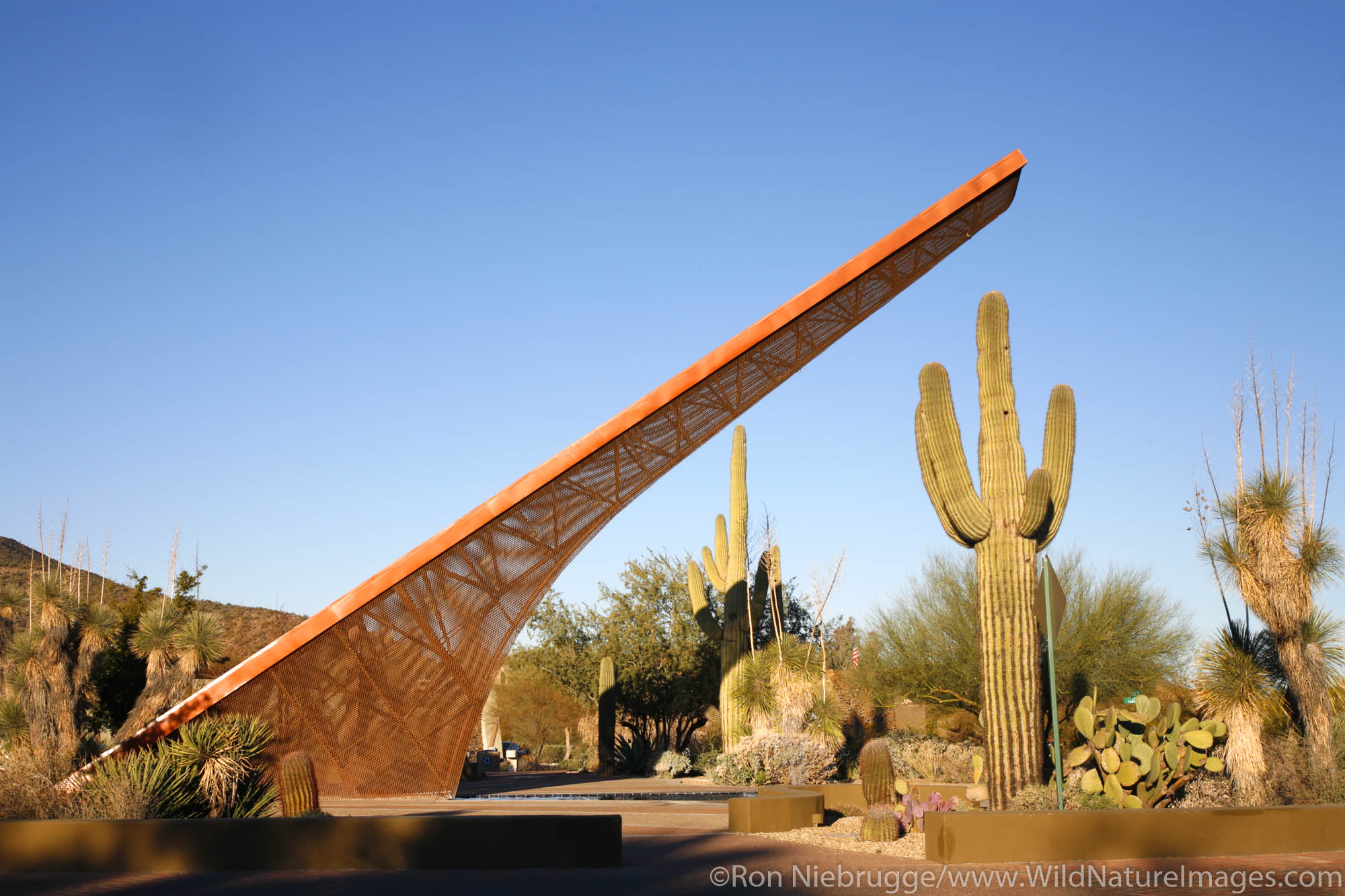 The world's largest sundial located in downtown Carefree,  Arizona.