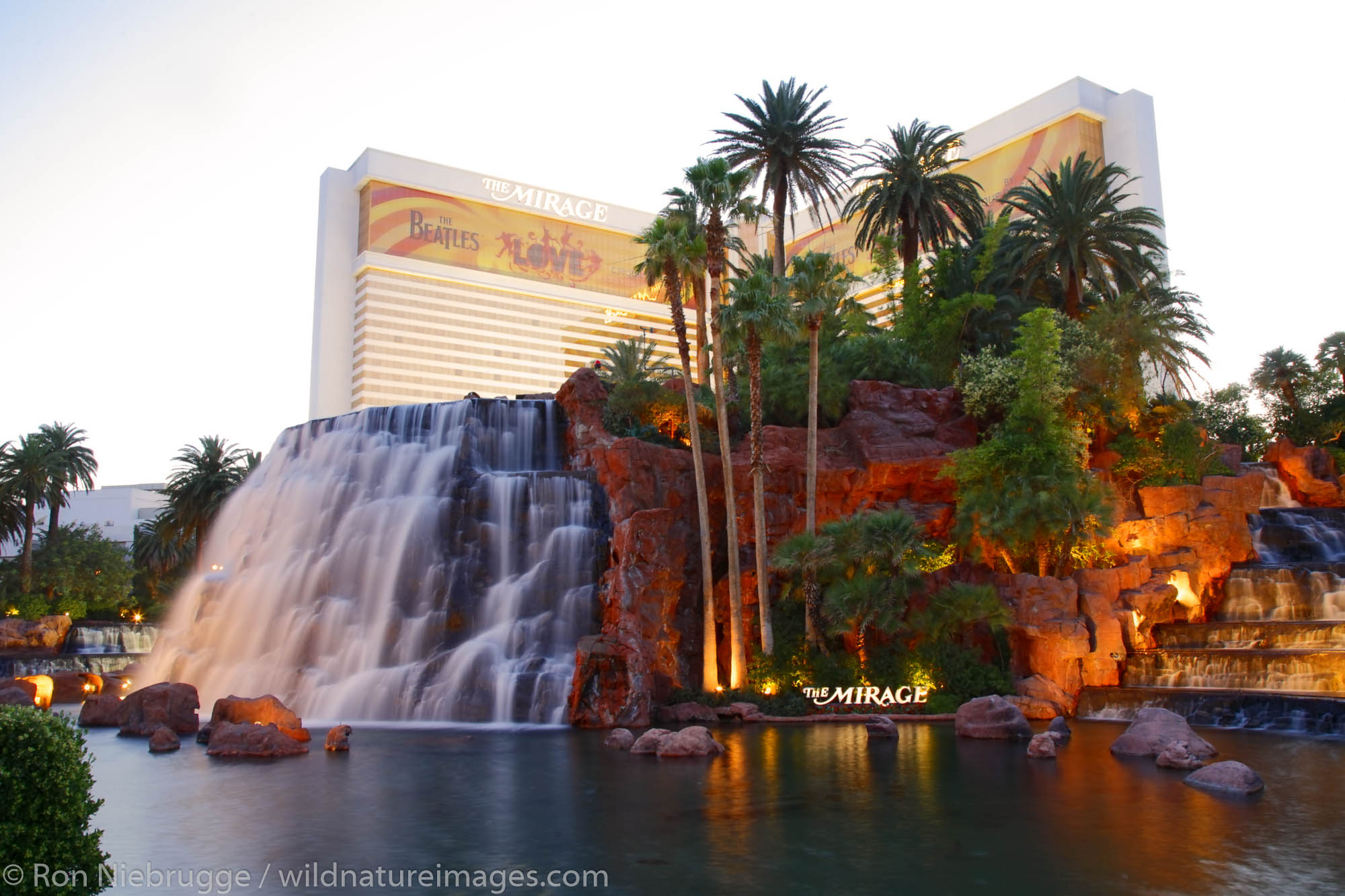The Mirage Hotel and Casino on the Las Vegas Strip, Nevada.