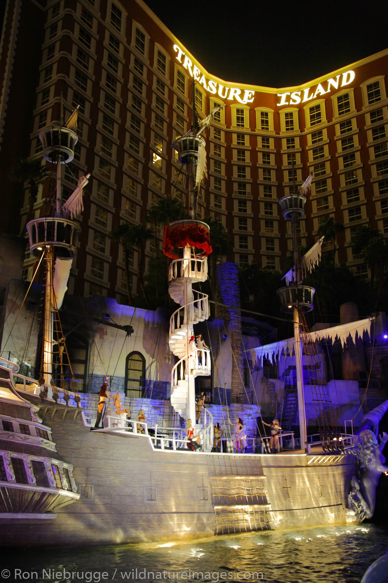 The Pirate Show at Treasure Island Hotel and Casino, Las Vegas Strip, Nevada.