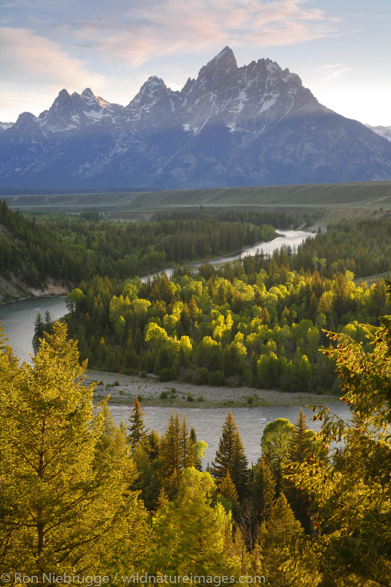 The Grand Teton and the Snake River, Grand Teton National Park, Wyoming.