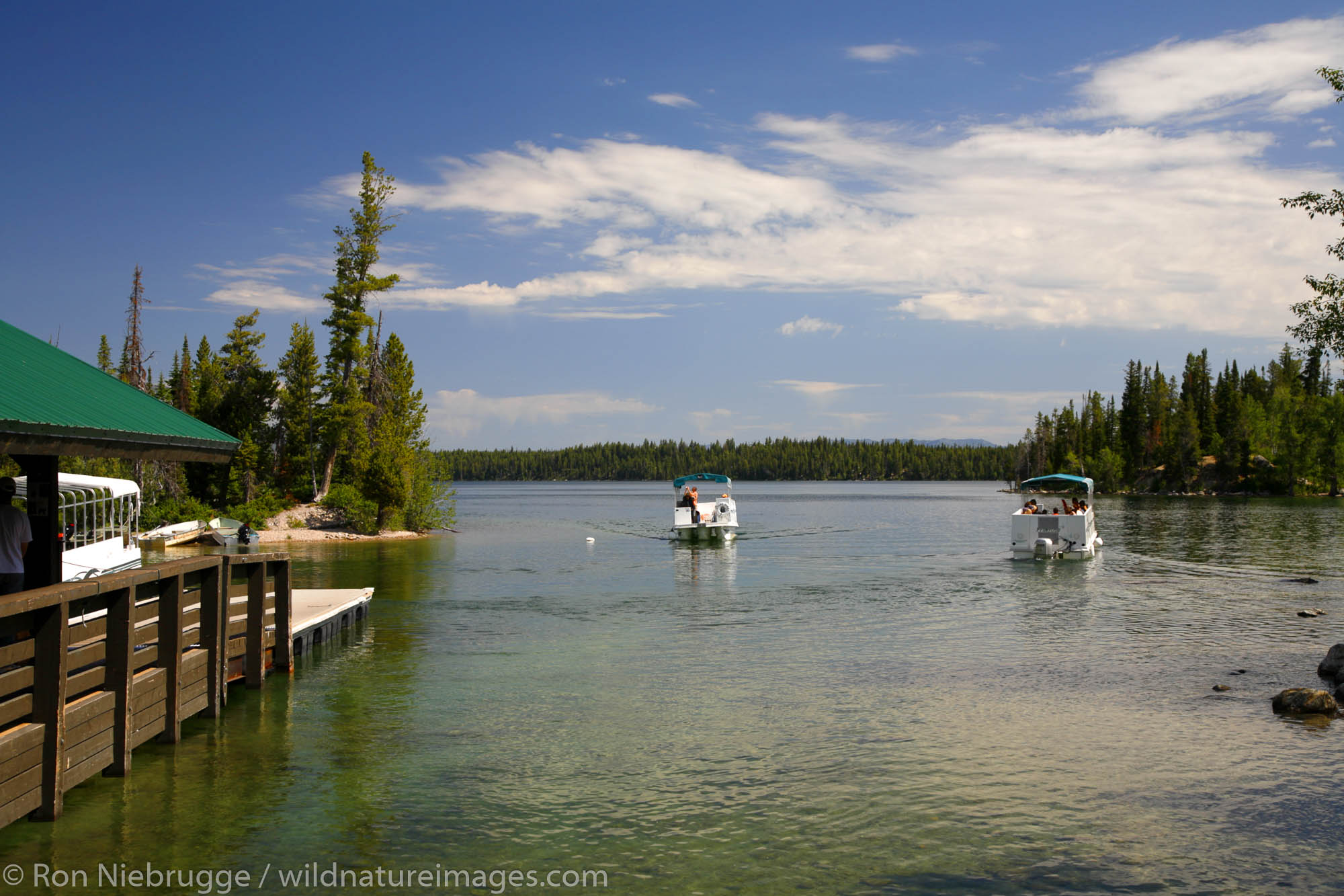 The ferry boat on Jenny Lake, Grand Teton National Park, Wyoming.