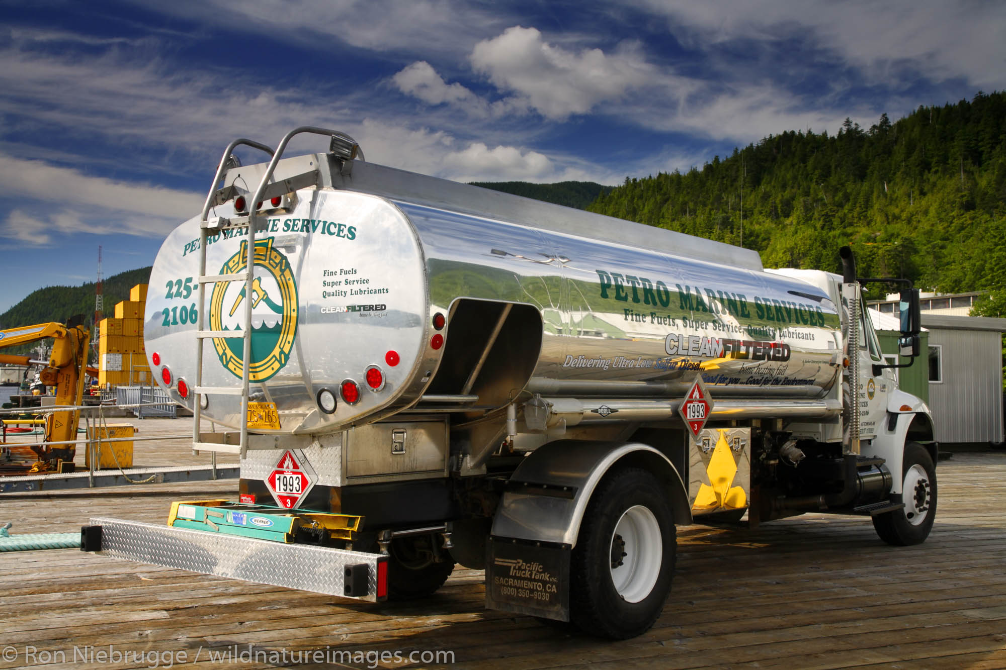 A Petro Marina Services fuel truck, Ketchikan, Alaska