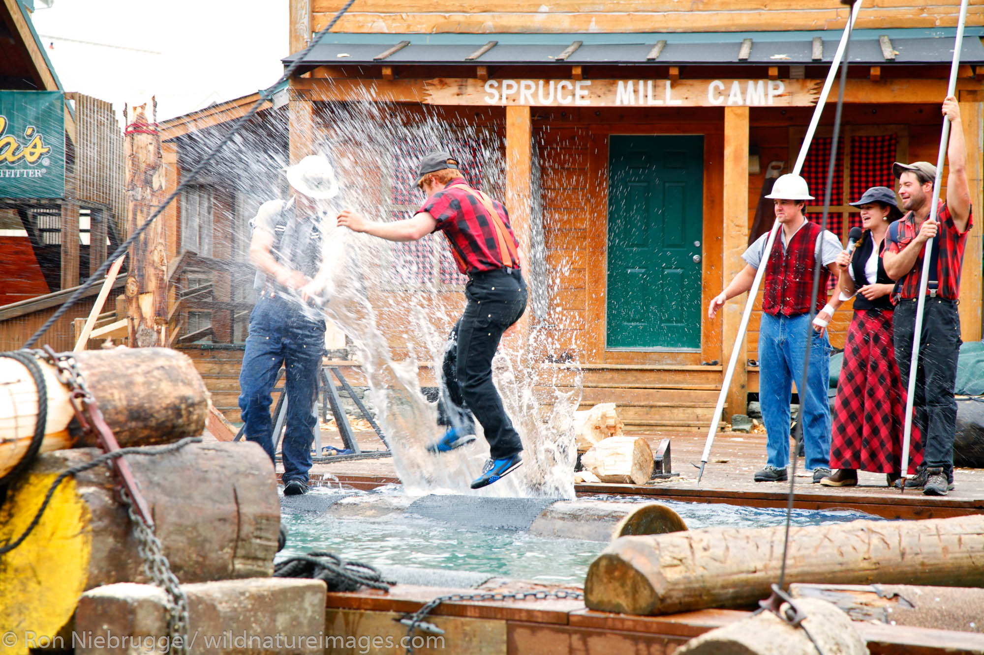 The Great Alaskan Lumberjack Show, Ketchikan, Alaska.