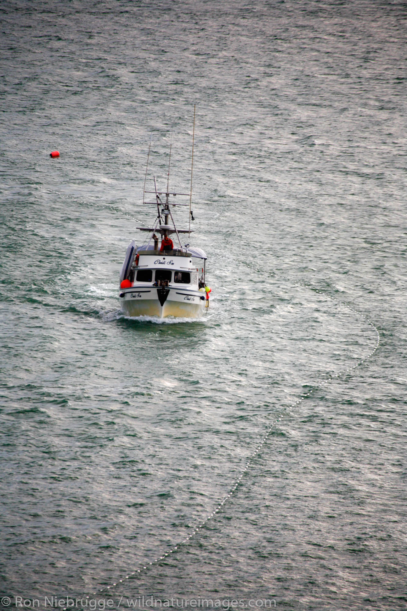 A fishing vessel in Lynn Canal, Juneau, Alaska.