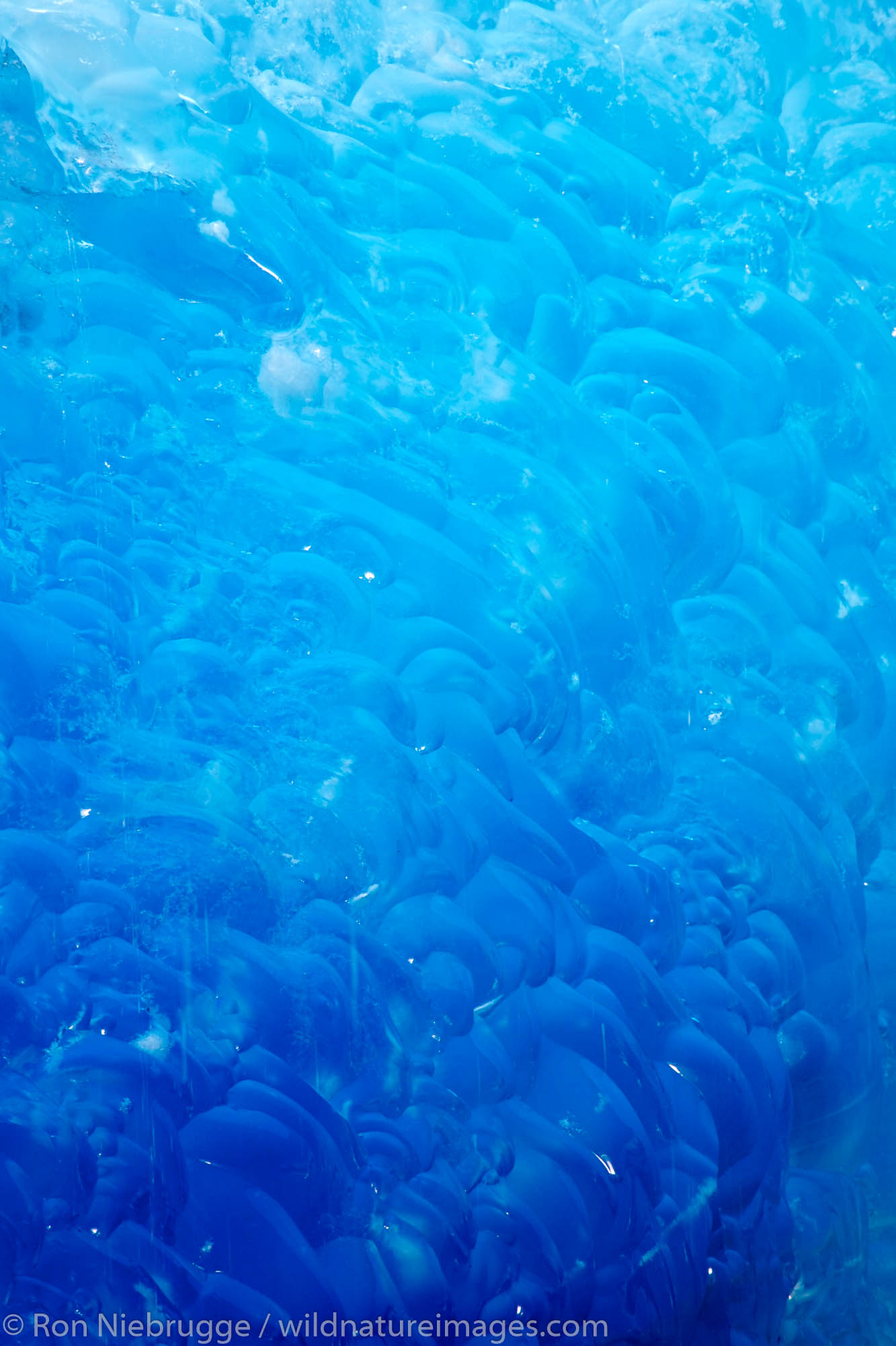 An ice cave in Mendenhall Glacier, Juneau, Alaska.