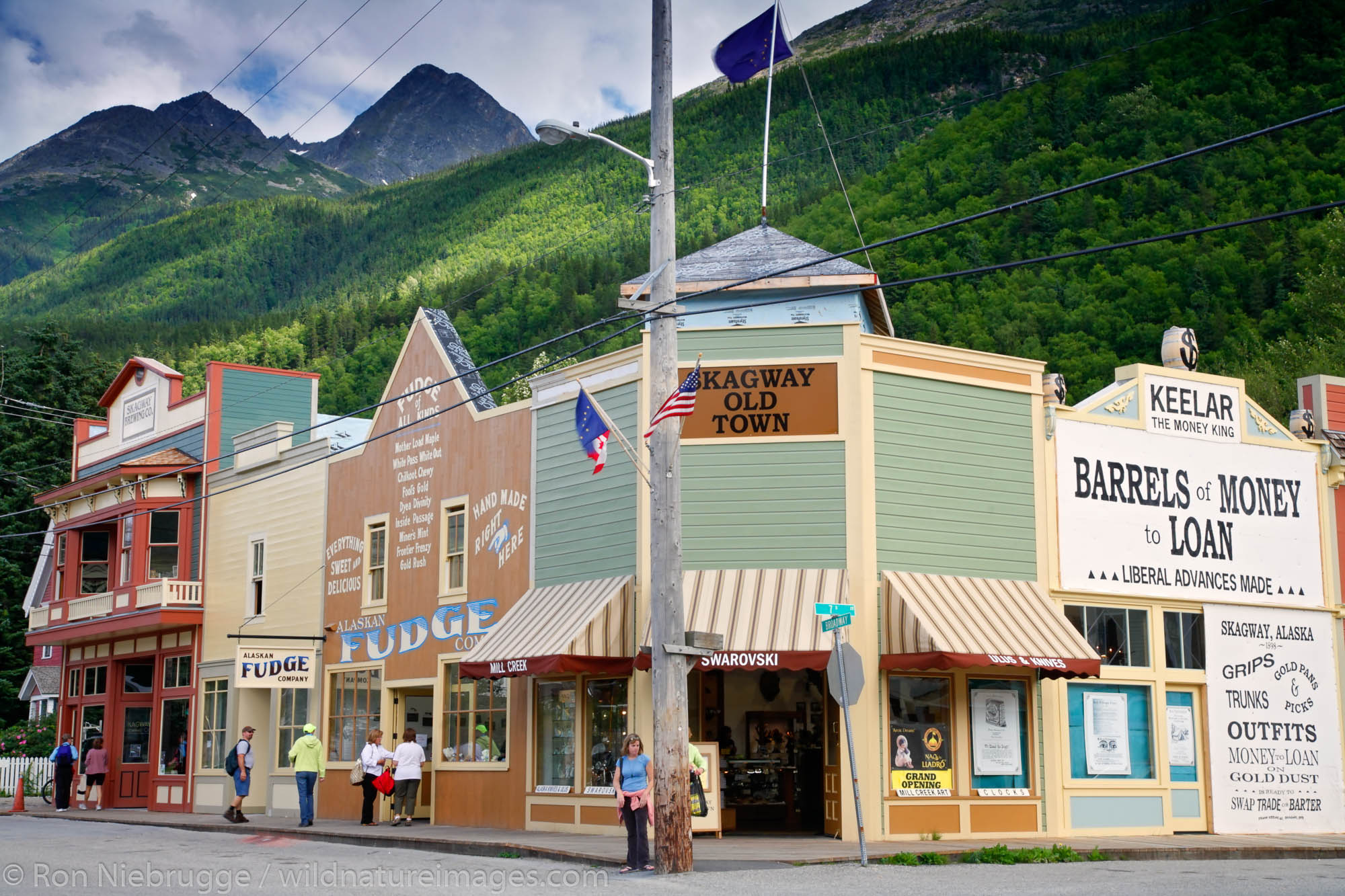 Historic downtown Skagway, Alaska.