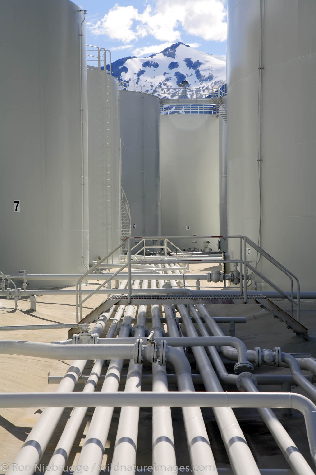 Petro Marine Services tank farm, Skagway, Alaska.