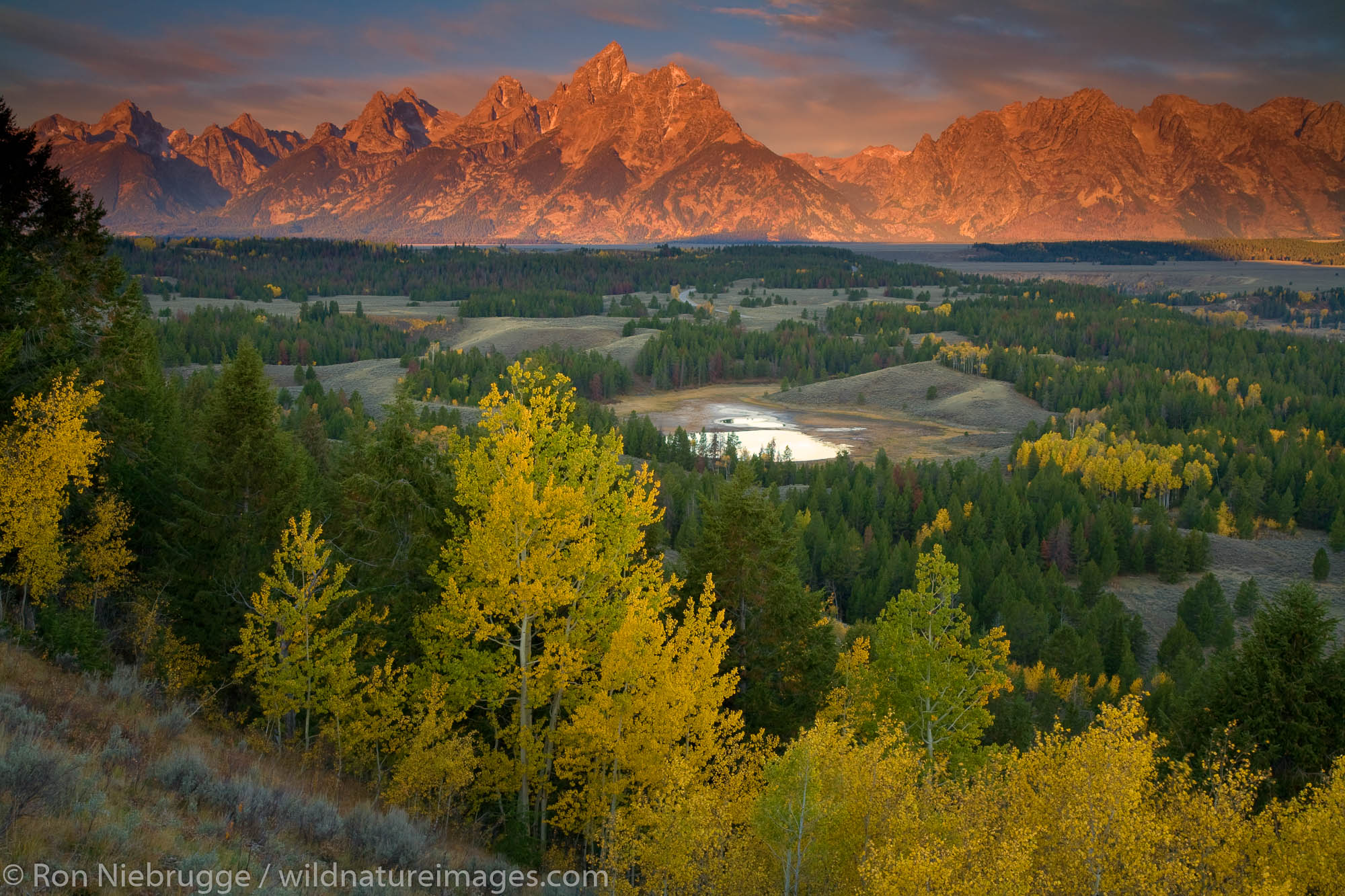 Grand Teton at sunrise, Grand Teton National Park, Wyoming.