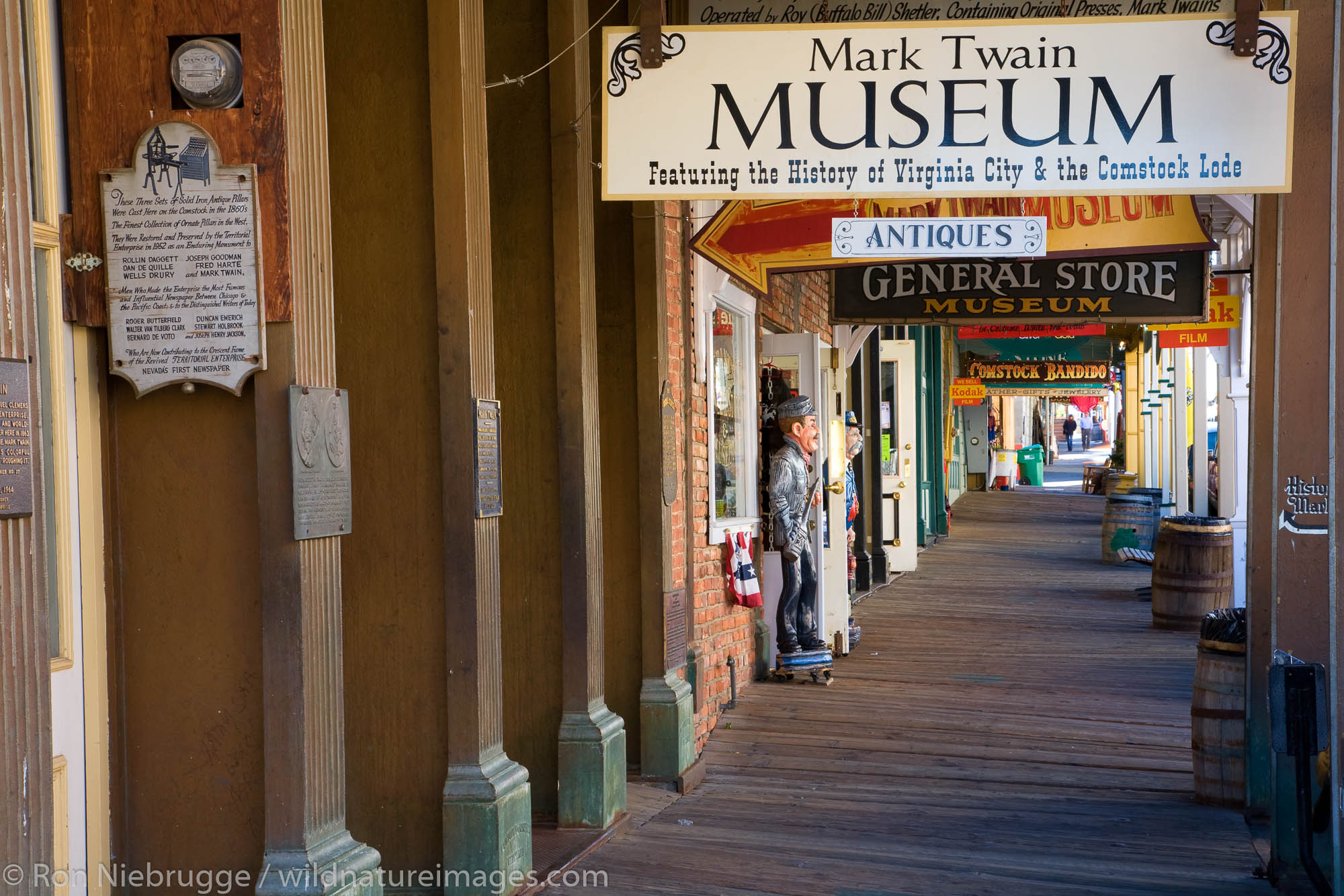 The historic gold mining town of Virginia City, Nevada.