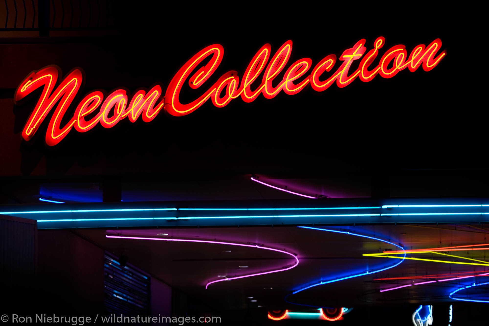 Neon Collections sign, downtown Las Vegas, Nevada.