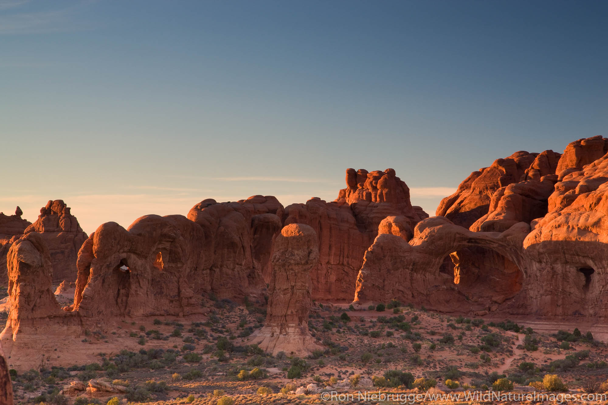 The Windows Section of Arches National Park, near Moab, Utah.