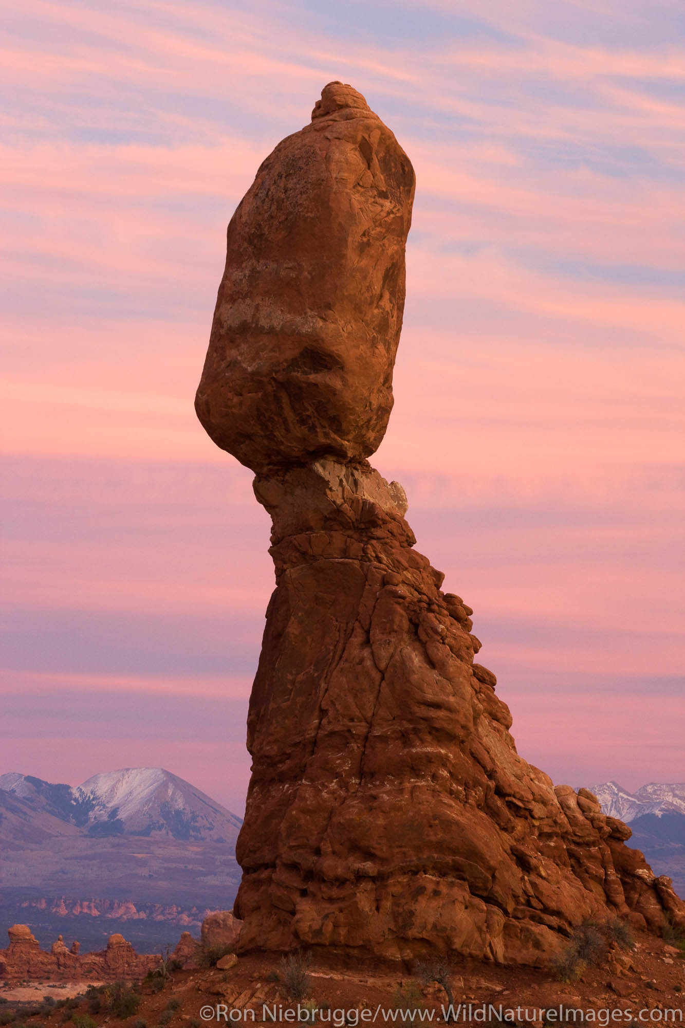 Balanced Rock, Arches National Park, near Moab, Utah.