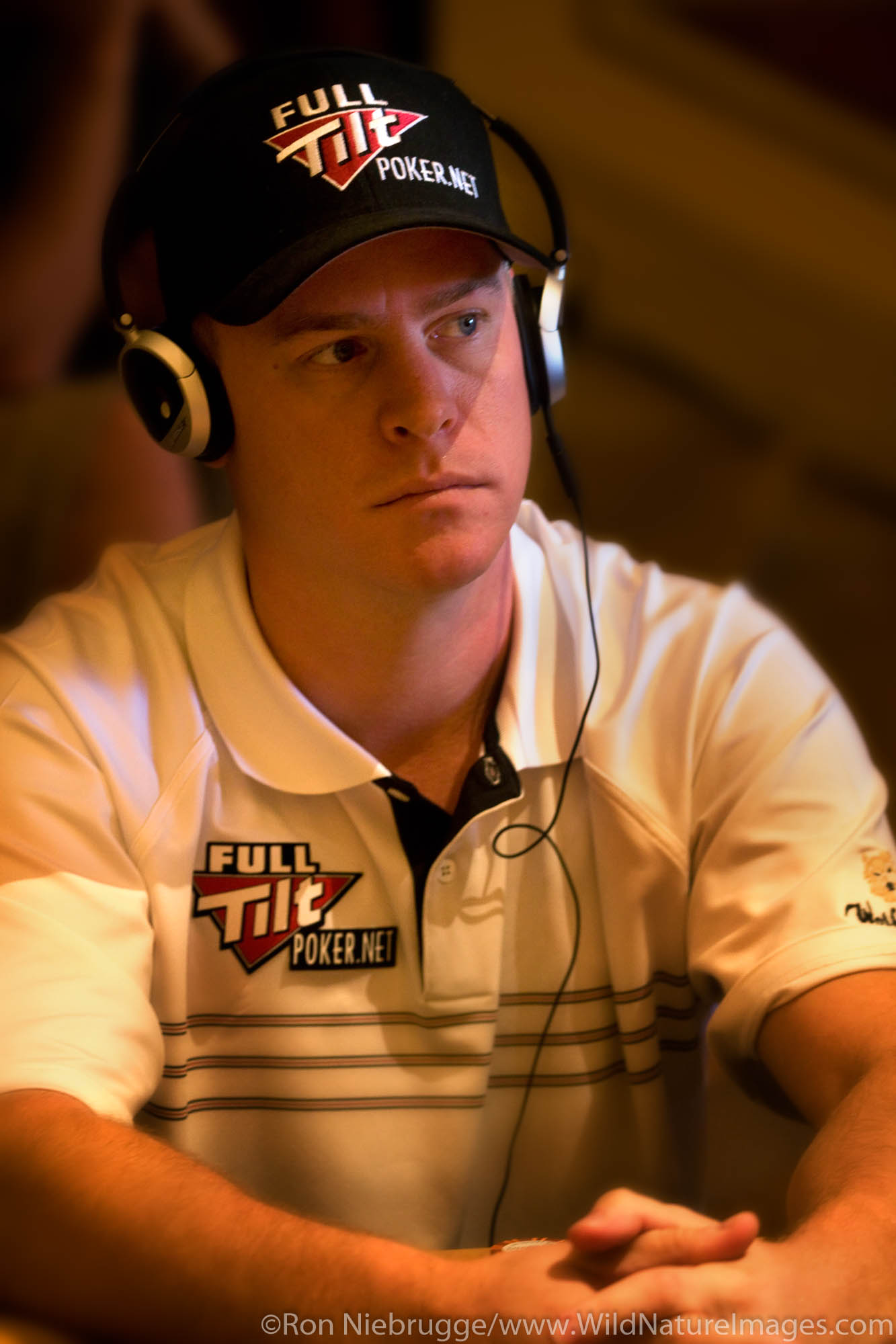Erick "E-Dog" Lindgren at the 2008 World Poker Tour Festa Al Lago poker tournament at the Bellagio Resort and Casino, Las Vegas...