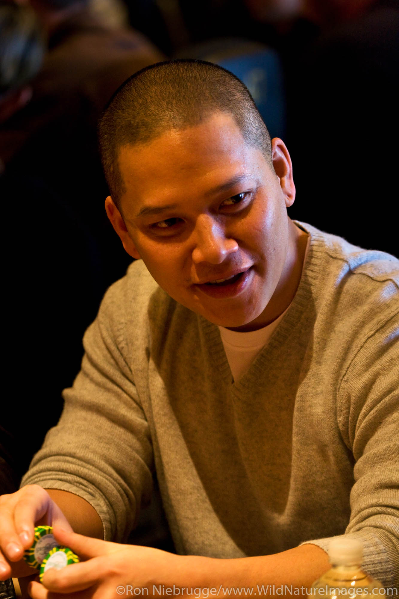 Tuan Le at the 2008 World Poker Tour Festa Al Lago poker tournament at the Bellagio Resort and Casino, Las Vegas, Nevada.