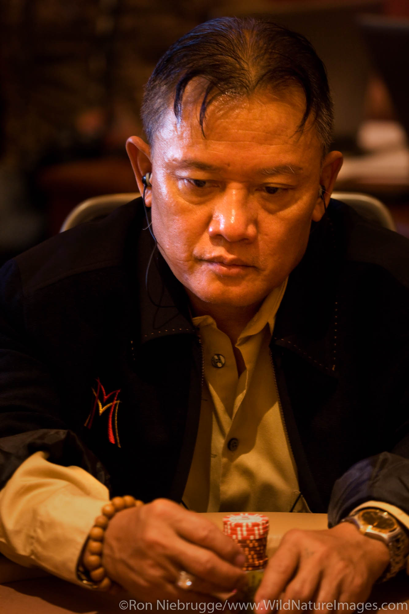 Men "The Master" Nguyen at the 2008 World Poker Tour Festa Al Lago poker tournament at the Bellagio Resort and Casino, Las Vegas...