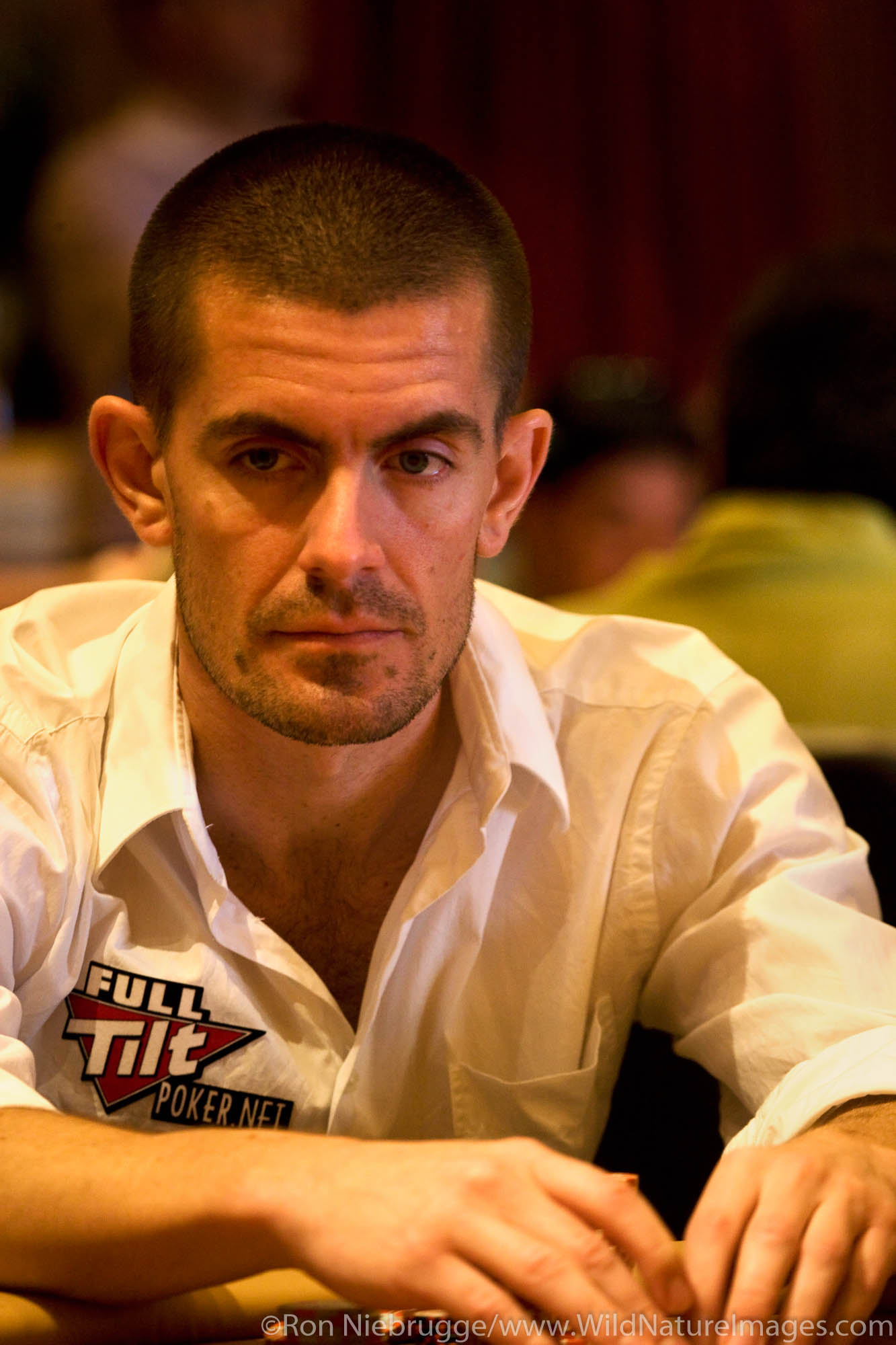 Gus Hansen at the 2008 World Poker Tour Festa Al Lago poker tournament at the Bellagio Resort and Casino, Las Vegas, Nevada.