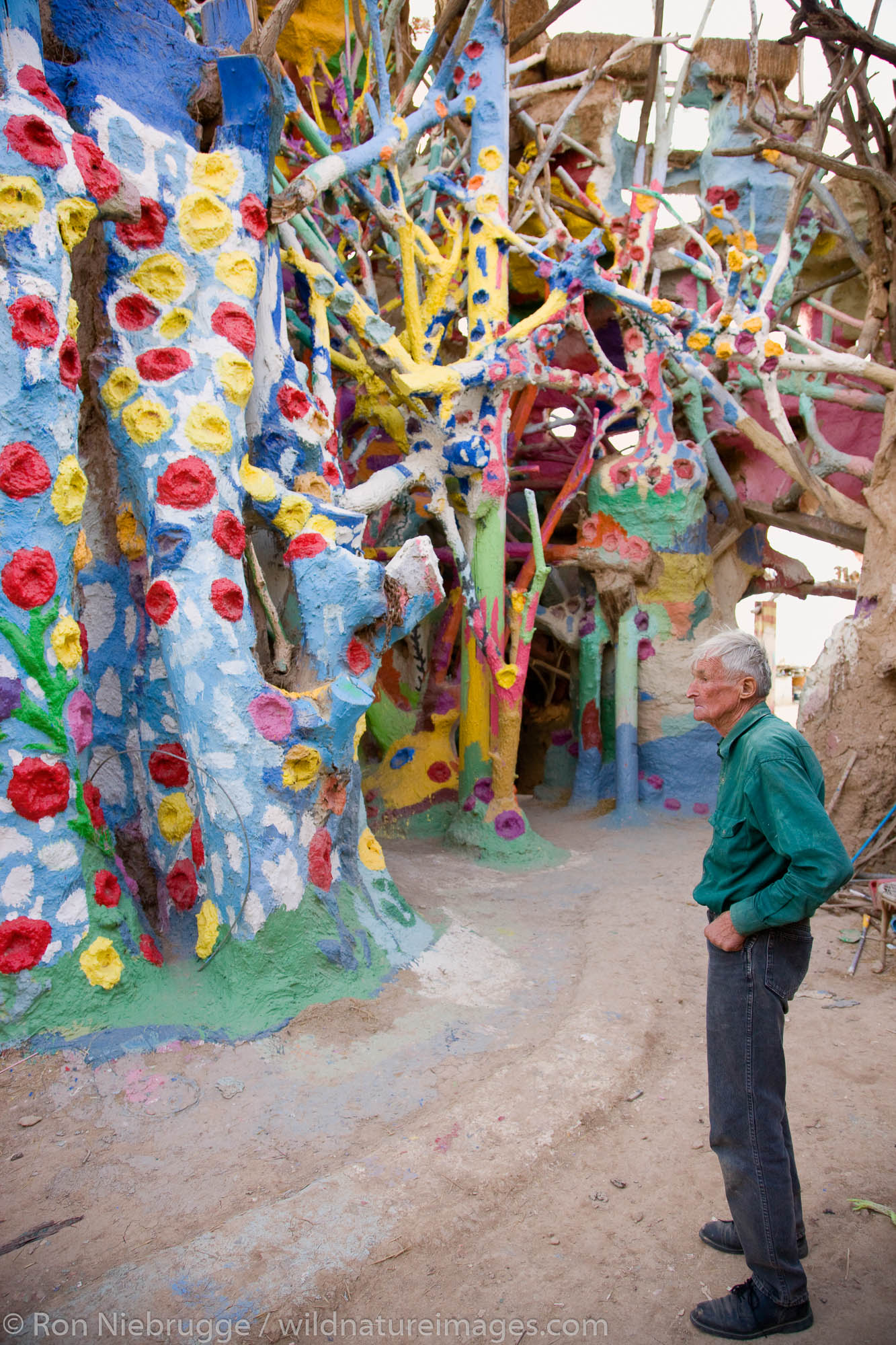 Leonard Knight's colorful creation known as Salvation Mountain, Slab City, near Niland, California.
