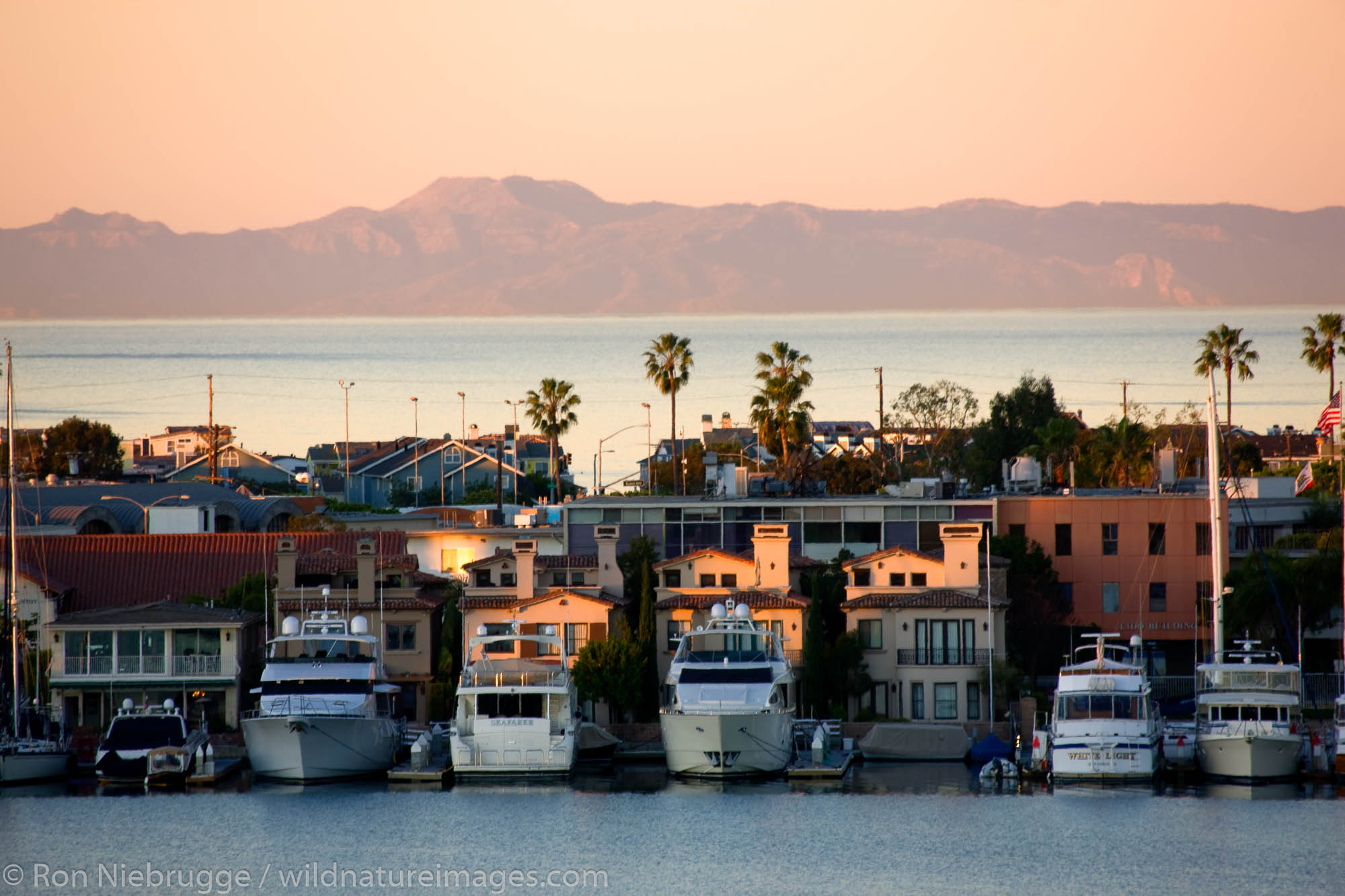 The Bay and Peninsula in Newport Beach, Orange County, California.