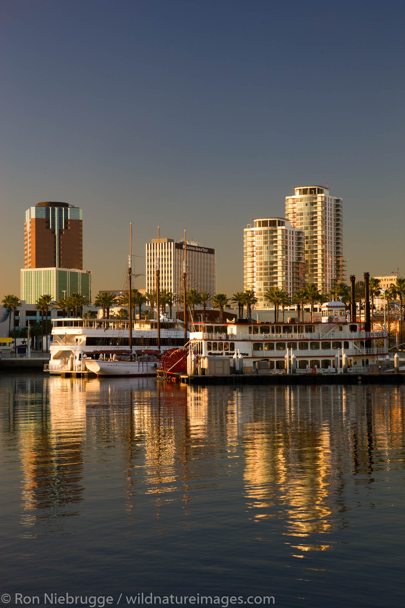 Downtown from Waterfront Center, Long Beach, California.