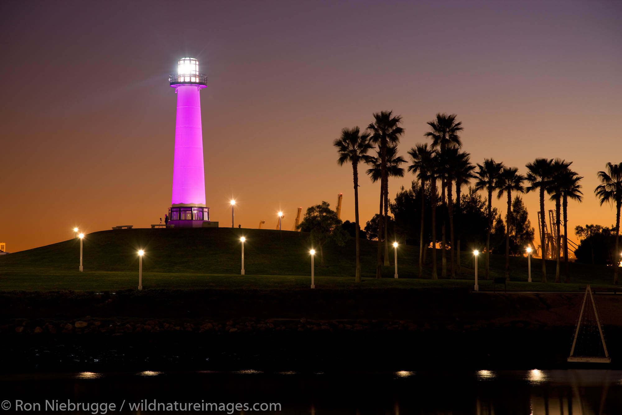 Lighthouse at Waterfront Center, Long Beach, California.