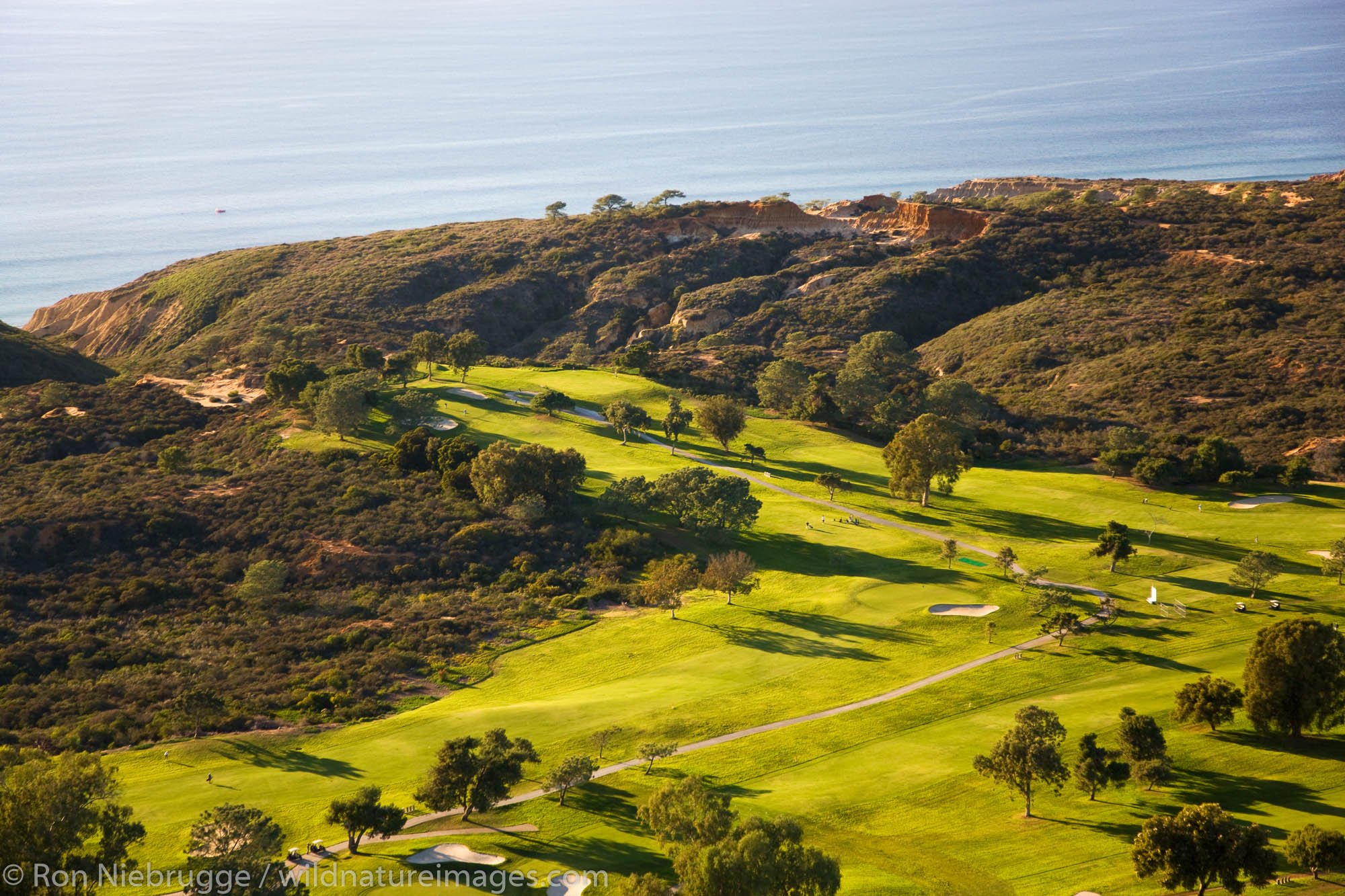 Torrey Pines Golf Course, San Diego County, La Jolla, California.