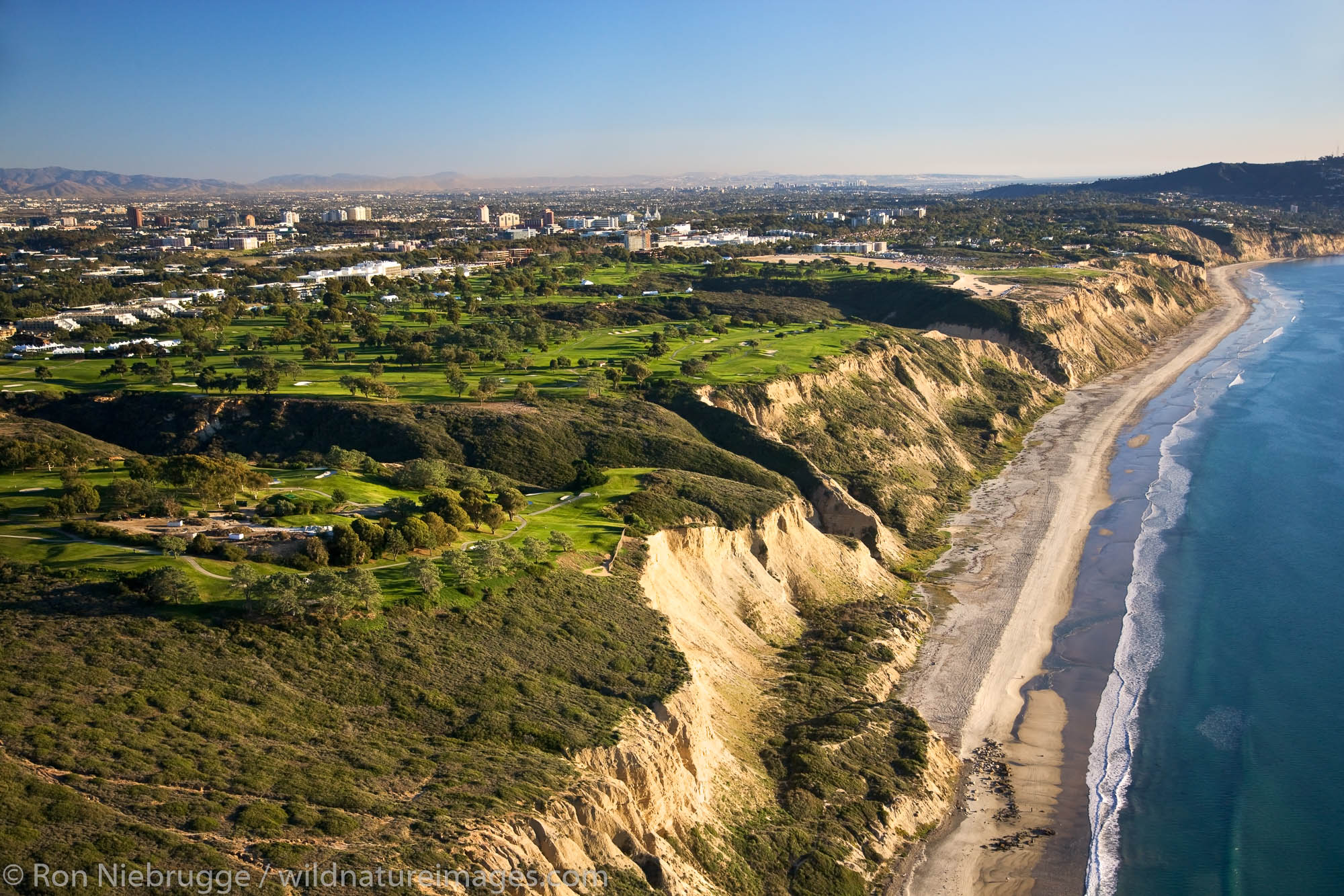 Torrey Pines Golf Course, San Diego County, La Jolla, California.